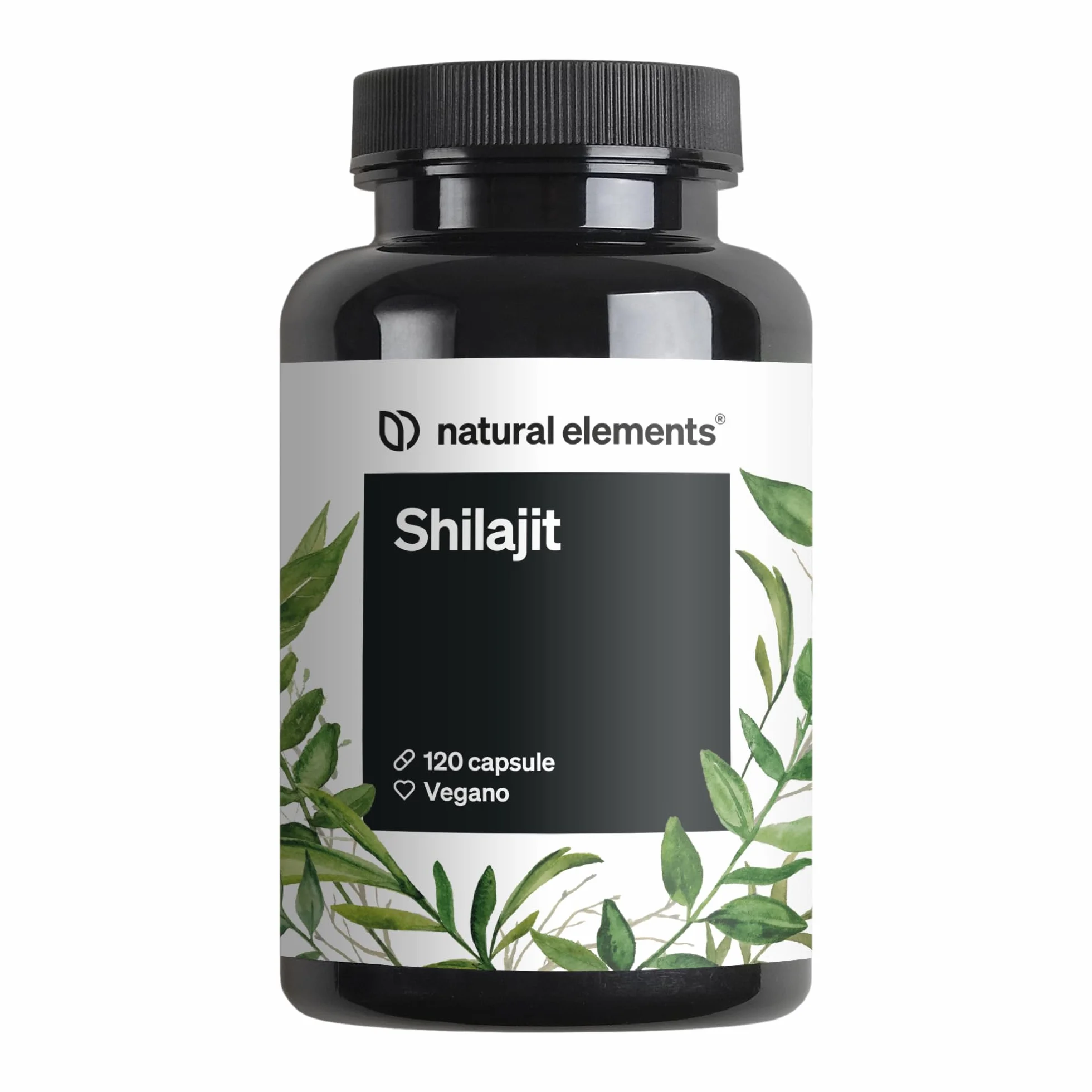 Integratore di Shilajit 1300 mg per Dose - 120 Capsule Vegane - Privo di Additivi - Prodotto in Germania e Testato in Laboratorio