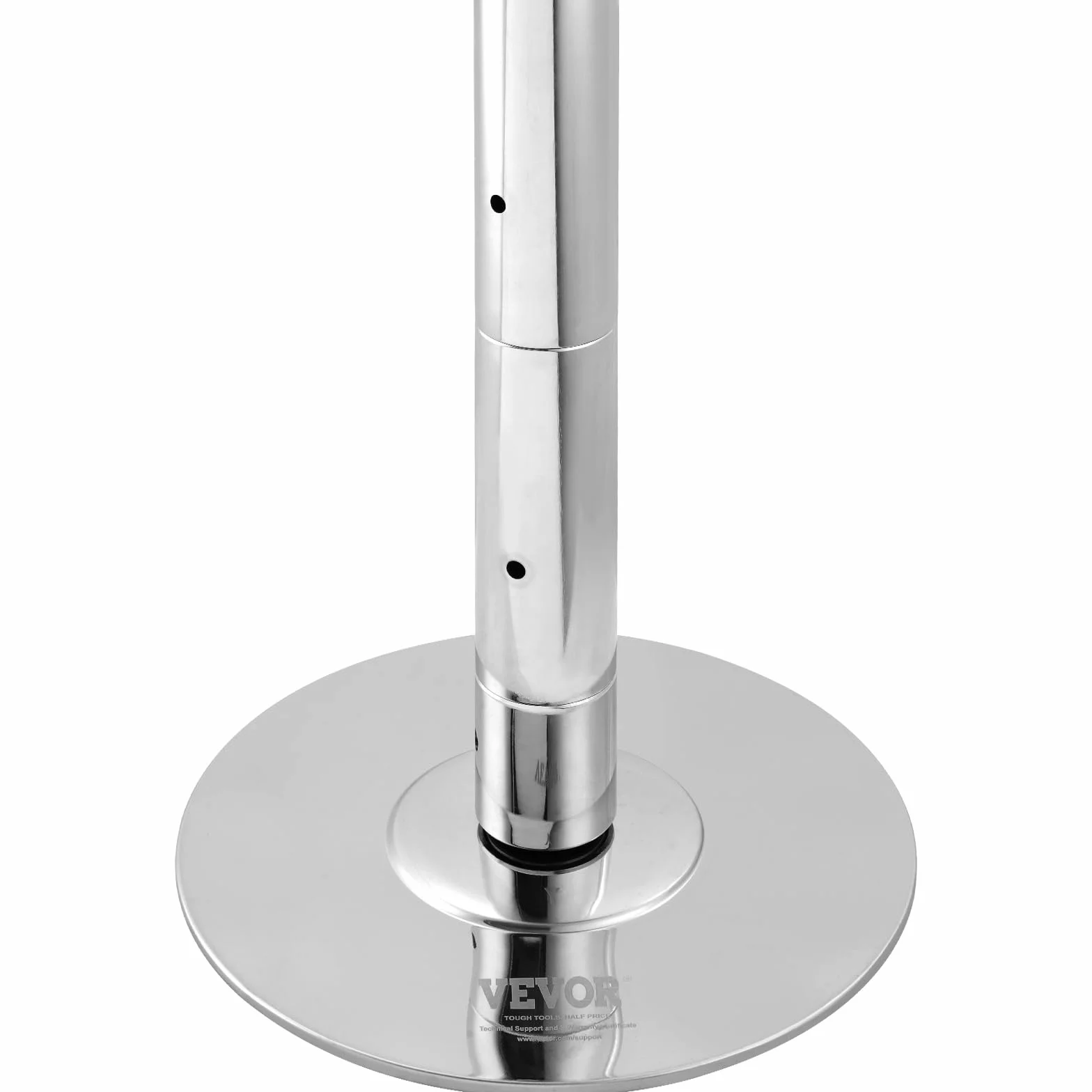 VEVOR Barra Asta da Ballo Professionale, Asta Danza Verticale Rimovibile, Acciaio Inox 45 mm, Altezza Regolabile