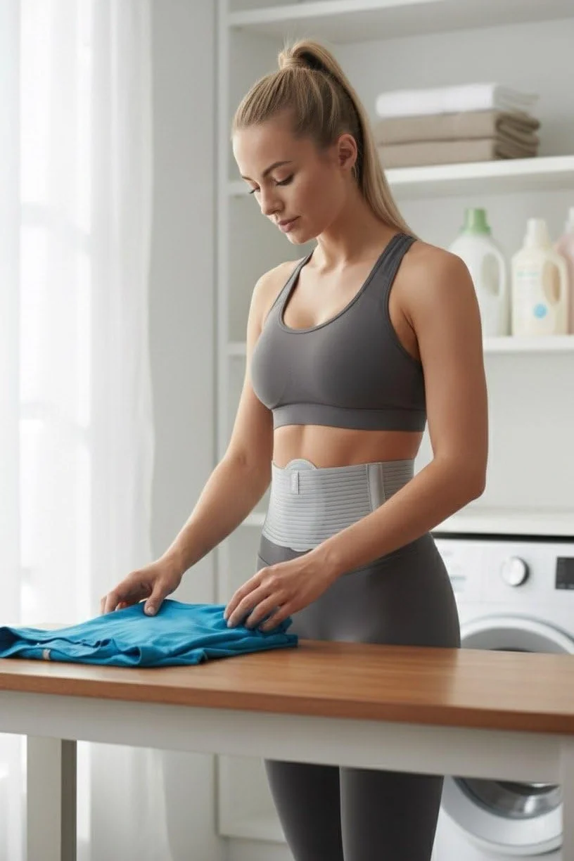 Fascia ernia ombelicale: uomo/donna. Cinto per ernia ombelicale -sostegno ernia addominale. Cintura ernia ombelicale: traspirante e terapeutica. Pancera ernia ombelicale: cuscinetto compressione(L/XL)