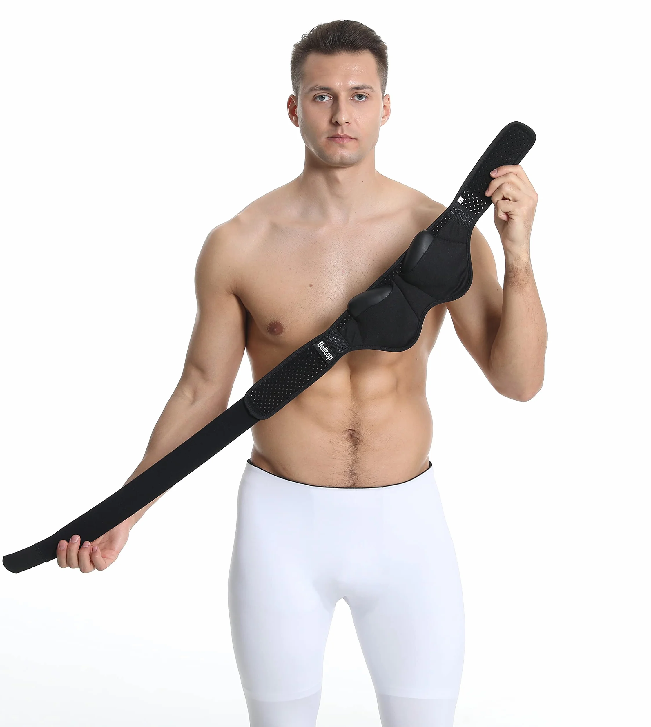 Cintura per ernia inguinale - uomo. Mutande per ernia inguinale uomo. Slip ernia inguinale - fascia ernia inguinale: regolabile. Cinto ernia inguinale: 2 cuscinetti di compressione.(M)