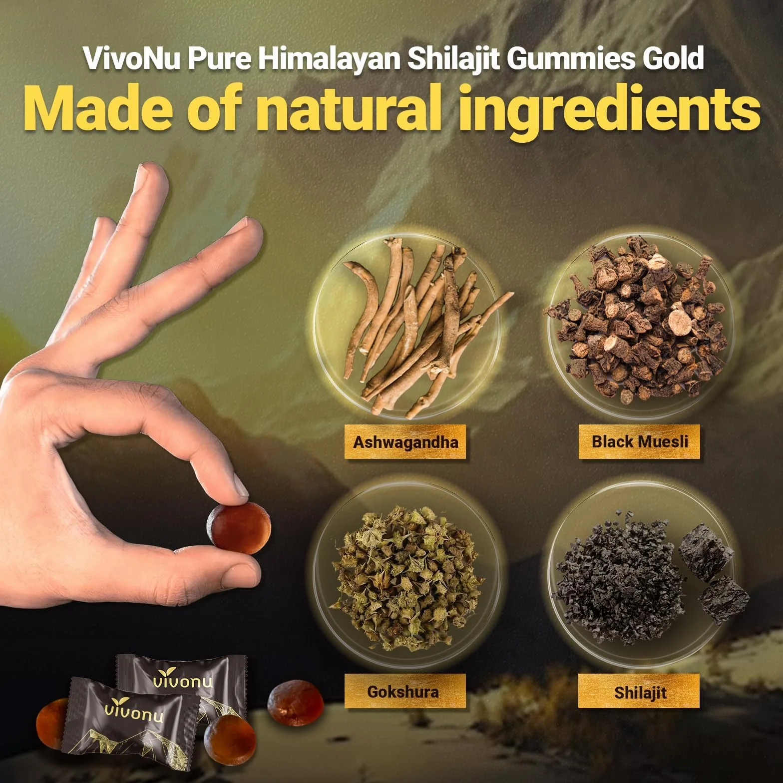 VivoNu Gomme Shilajit