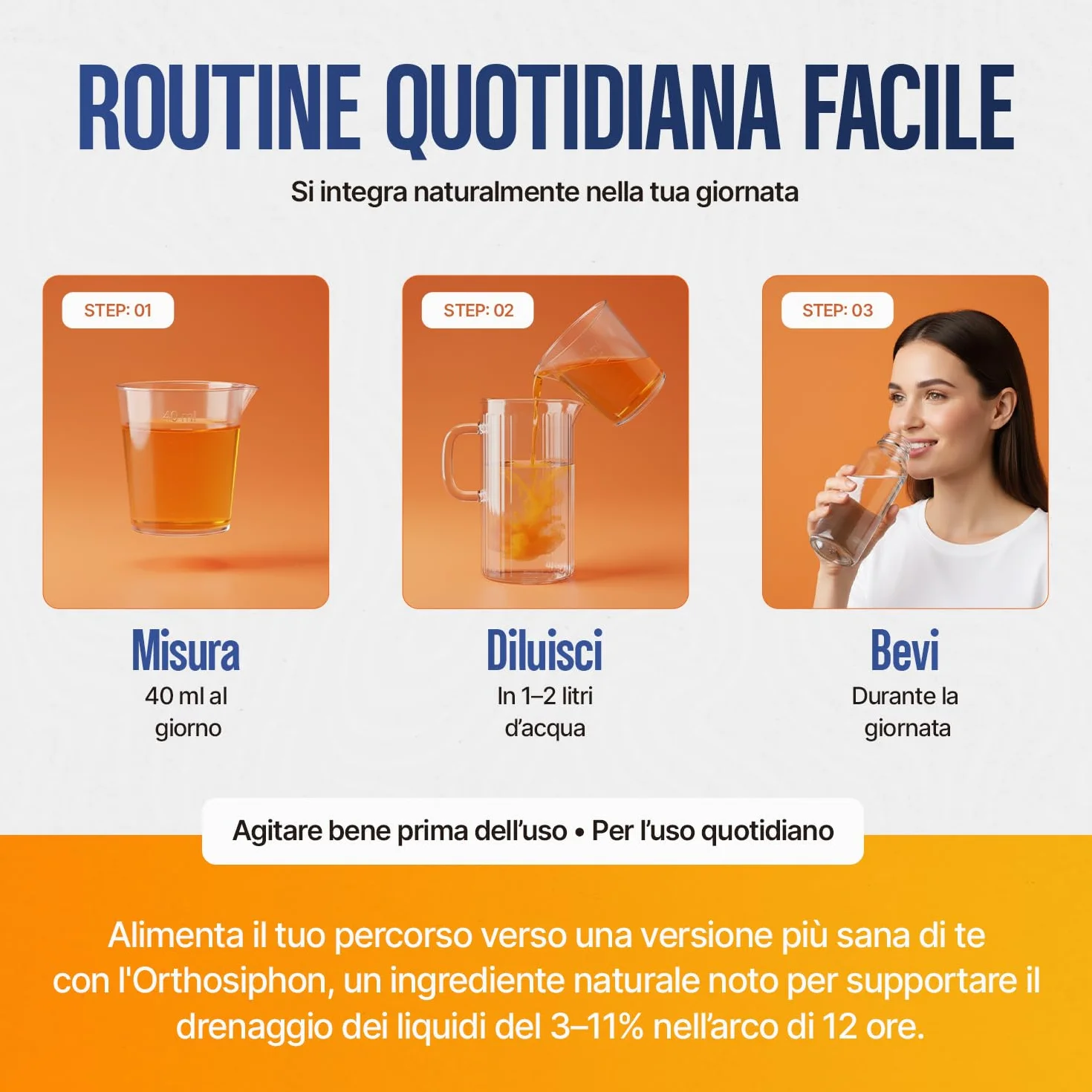 Diuretico Drenante Forte Detox Ritenzione Idrica Anticellulite 500 ML Gusto Ananas Made in Italy