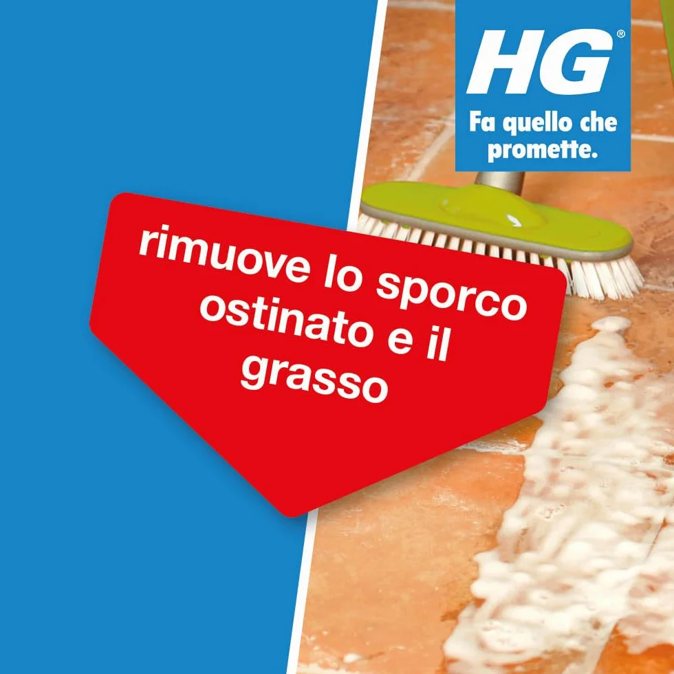 HG Pulitore Forte n. 87 Detergente Concentrato per Rimuovere Grasso 1 Litro