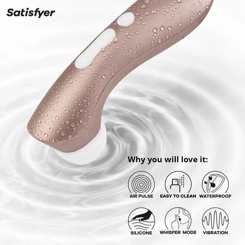 Satisfyer Pro 2 Plus Vibratore per Donna Professionale | Stimolazione Clitoridea silenziosa e potente con Tecnologia Liquid-Air | Vibratore con Vibrazione e Push | Sex Toys
