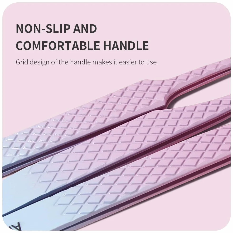 4Pcs Pinzette per Estensioni delle Ciglia Pinzette di Precisione Curve Pinzetta per Ciglia Easy Fan Individuali Ciglia Tweezers Professionisti(F01+02+06+09)