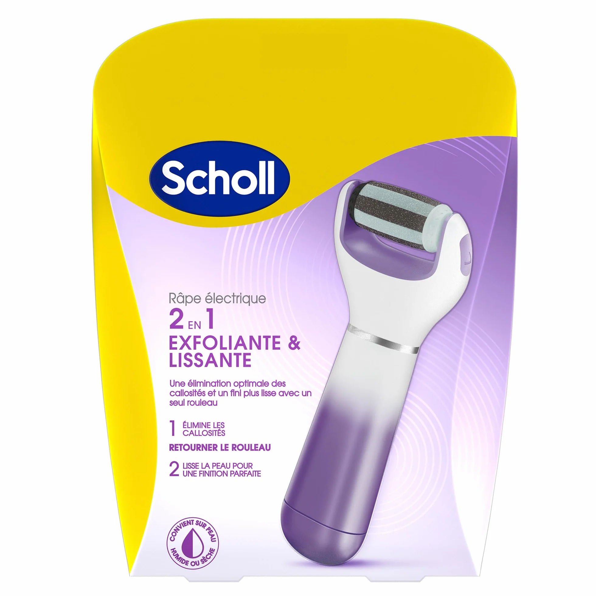 Scholl Velvet Smooth Express Pedi Estrattore corneale elettrico con rullo extra resistente