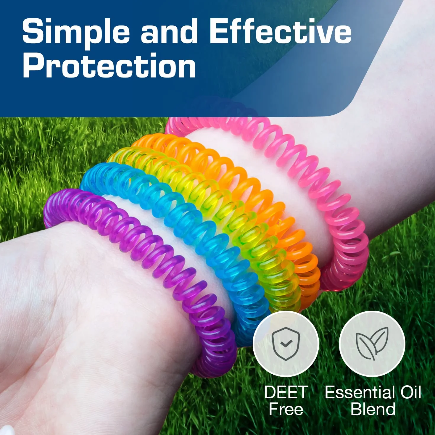 Active Era Braccialetti Antizanzare Repellente Zanzare Citronella Senza DEET 10 Giorni Protezione Bambini Adulti