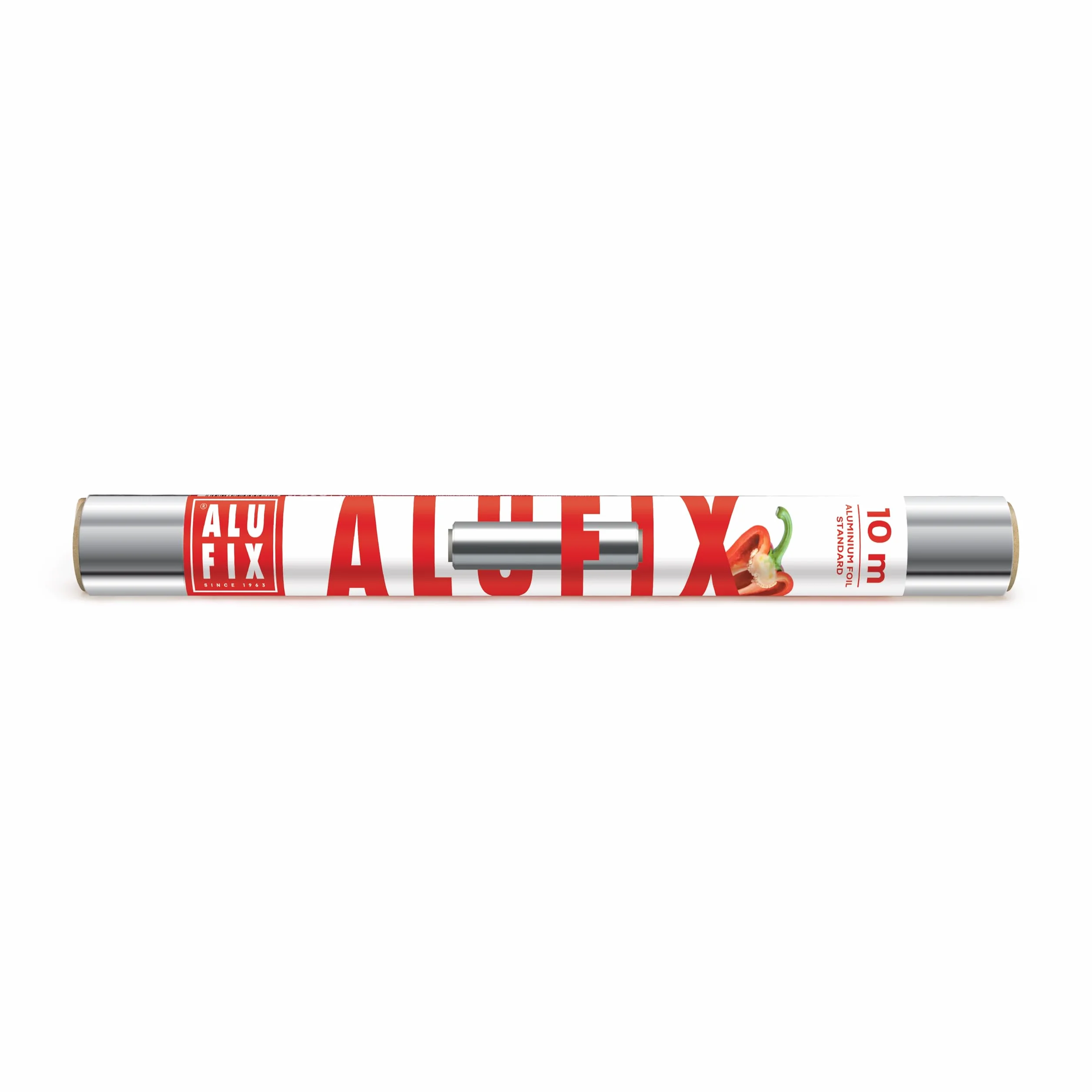 ALUFIX Foglio di alluminio per cottura al forno 29 cm x 10 m 10 μm argento resistente allo strappo