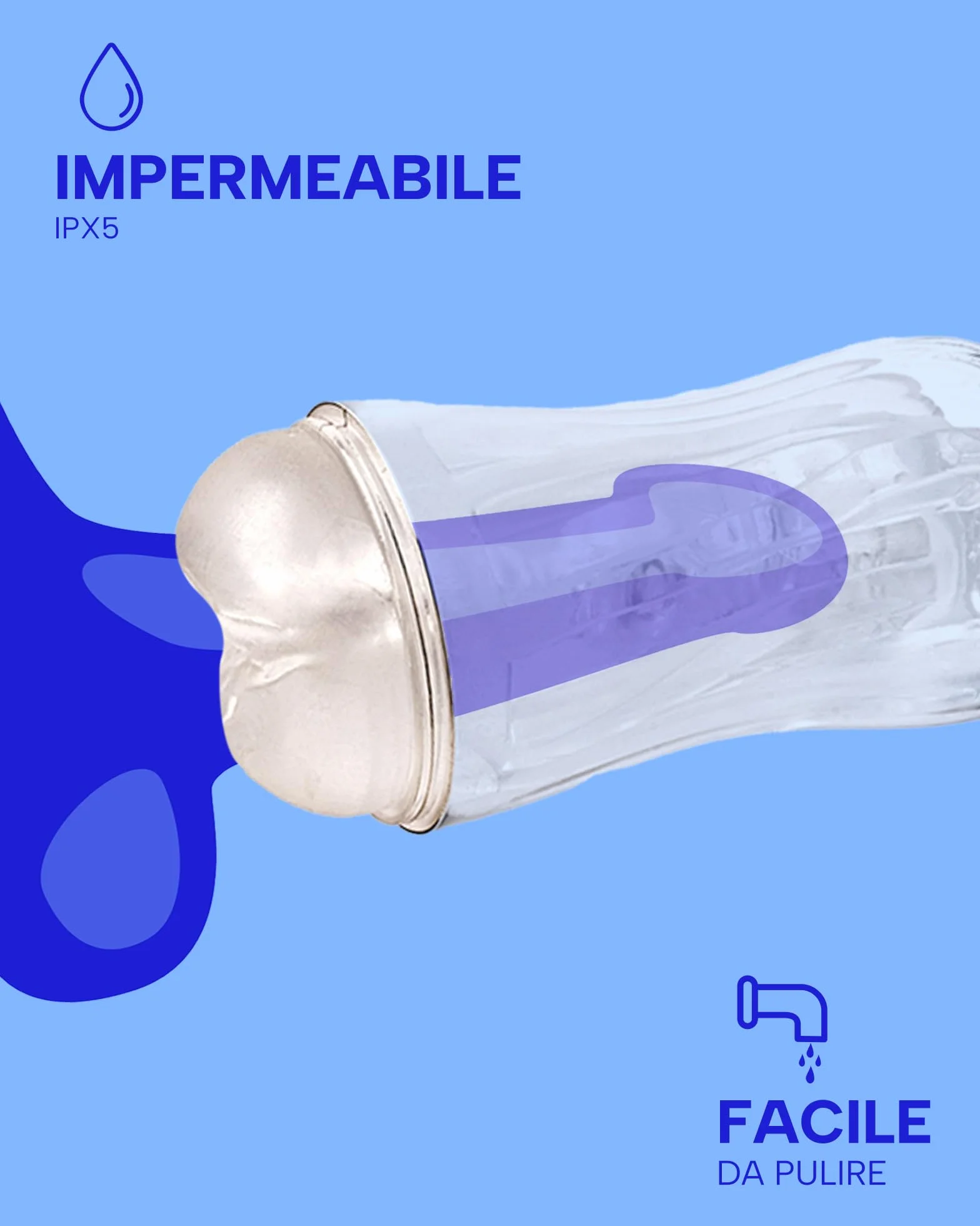 MySecretCase Masturbatore Uomo Vagina Realistico Finta Silicone Pocket Pussy 17 cm x Ø 3 cm