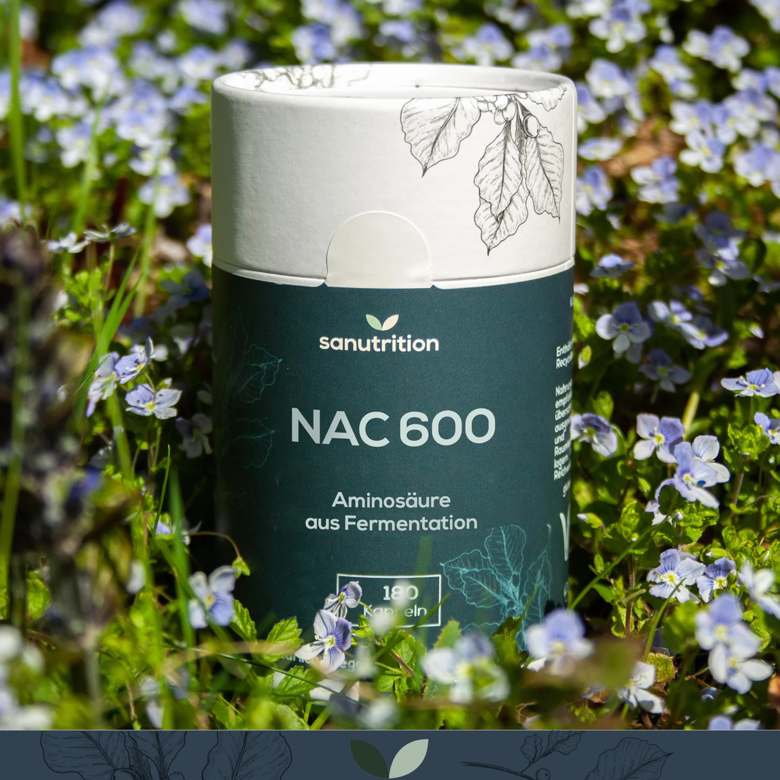 NAC 600 mg 180 kapsułek N-acetil L-cisteina 100% naturale da Mais vegano