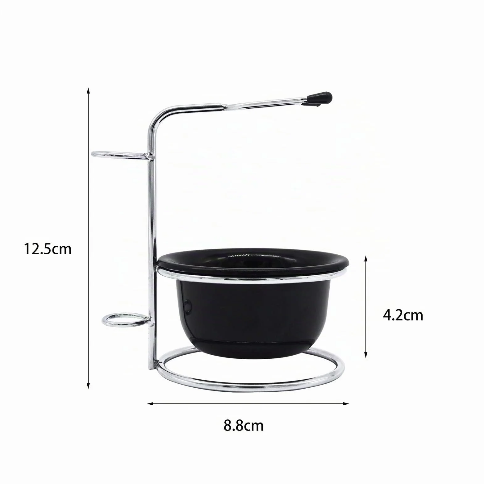 Kit di rasatura per uomo, set universale in acciaio inox con ciotola da barba, il miglior supporto per rasoio di sicurezza, per rasoi manuali, lame, pennello da barba, ciotola da barba