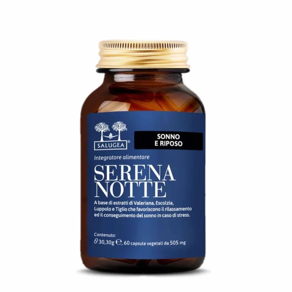 SERENA NOTTE Salugea Integratore Valeriana Insonnia Sonno 60 Capsule Vegetali