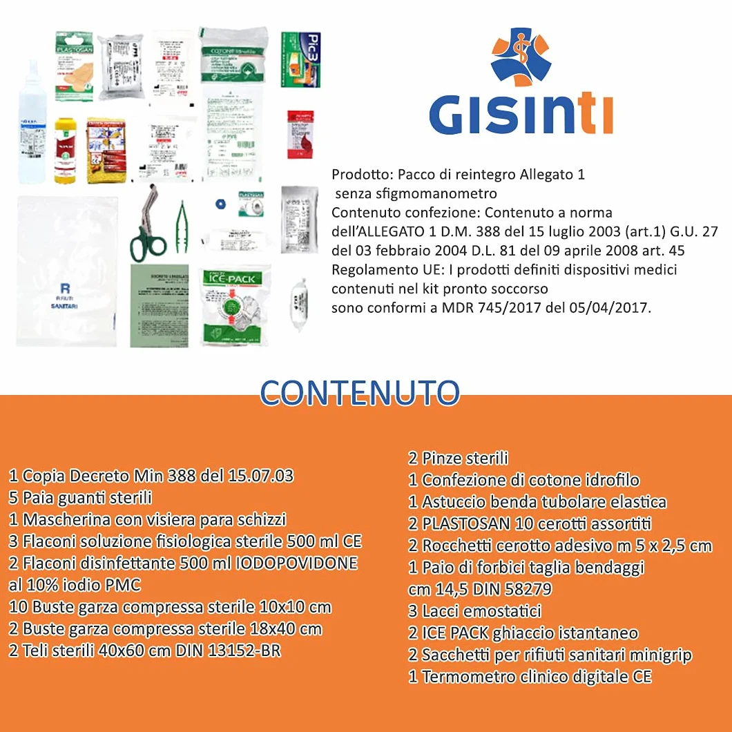 Gisinti Reintegro Cassette Pronto Soccorso All.1 Pacco Reintegro
