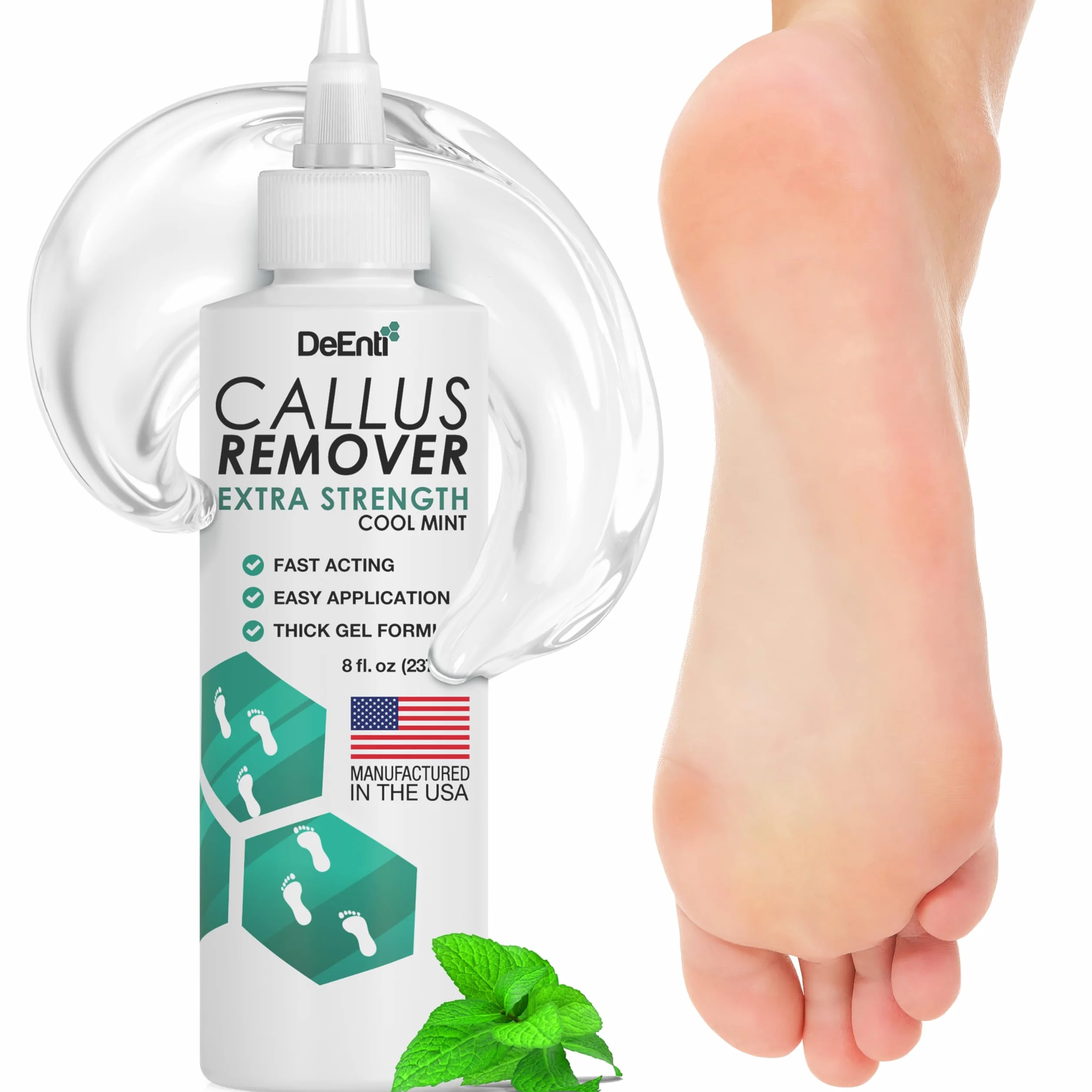Gel per rimozione calli extra forza 8 once menta fresca professionale