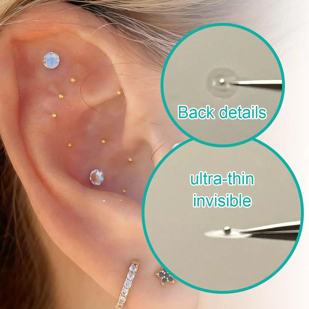 20 Pezzi Cerotti Per Punto Auricolare Di Agopuntura,Alla moda Cerotti Per Punto Auricolare,Cerotto Per Pressione Dell'orecchio,Include penna per agopuntura Massaggio Orecchio Auricoloterapia(A)