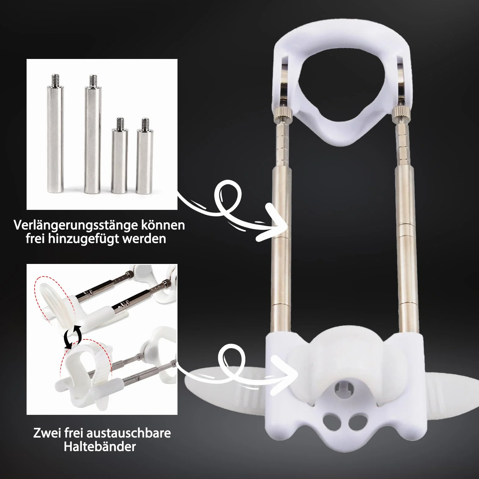 BDSMYEE Kit di Estensore del Pene per Uomini, Extender Sex Toys Masturvator Esercizio per l'ingrandimento del Pene Sexytoysys per Uominie