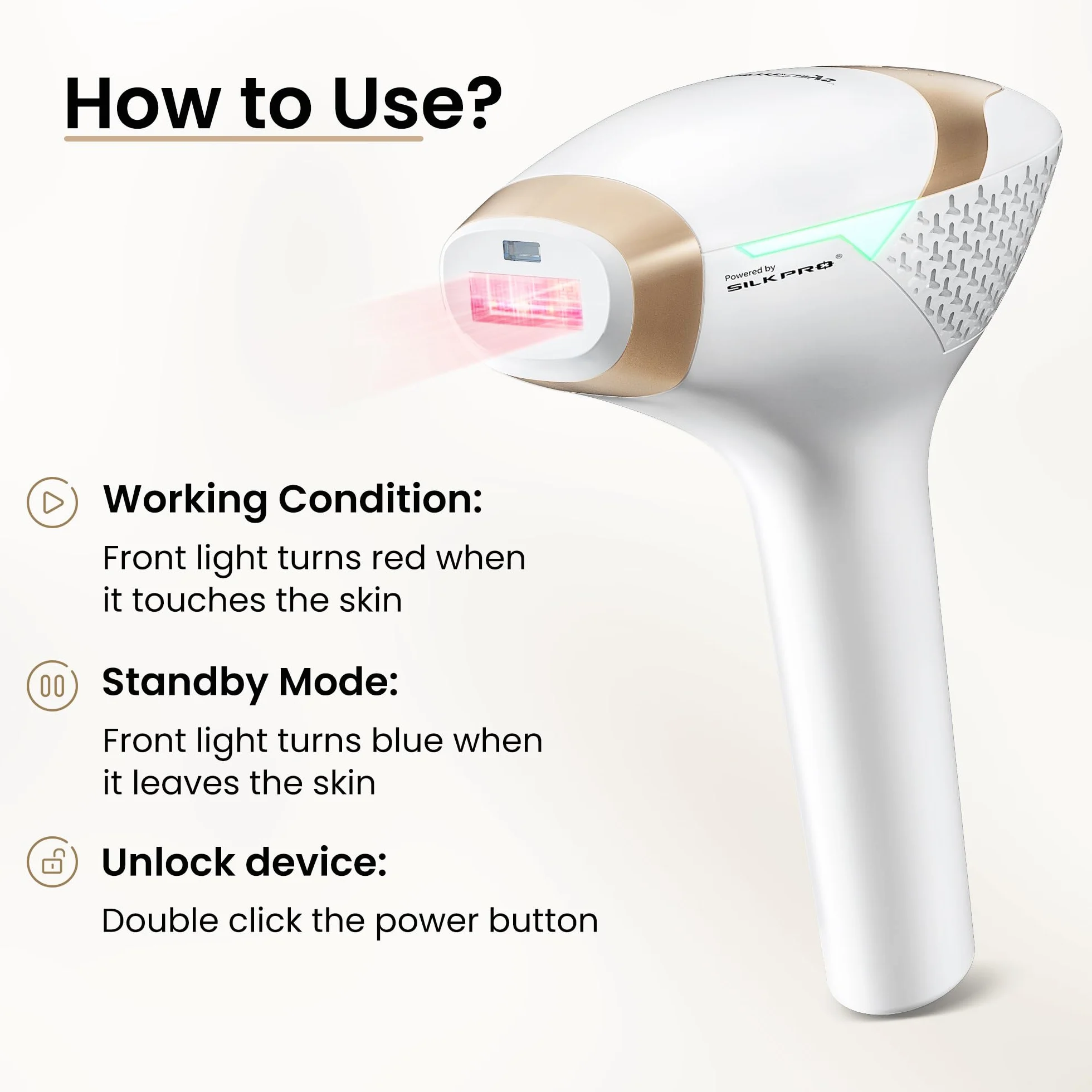 DermRays Depilazione laser a diodi 810 nm per donne e uomini, V4S per tinto 1-5, dispositivo per uso domestico approvato dalla FDA, sistema di depilazione ICE-Cooling, grandangolo