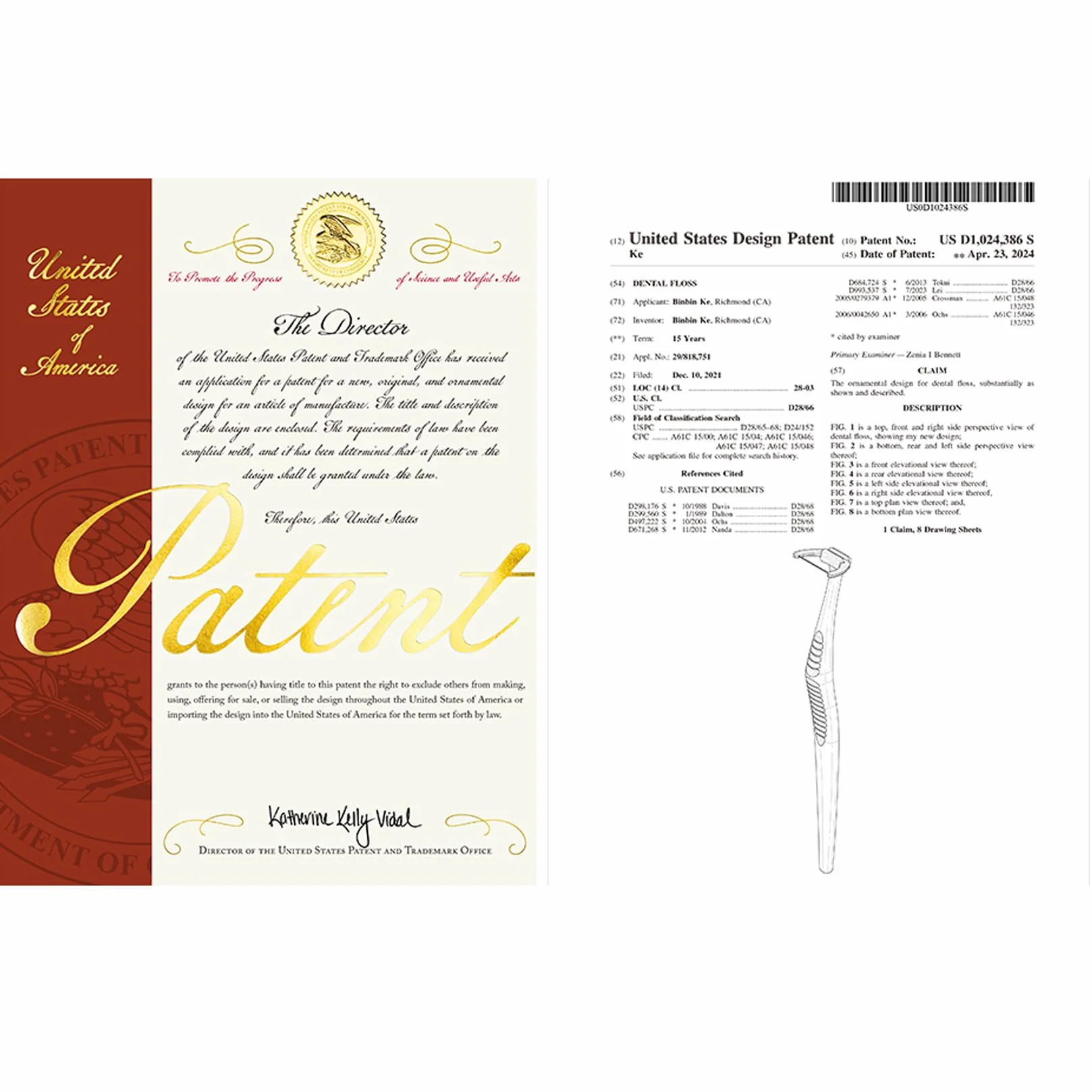 RAZOKO Kit di Strumenti per la Pulizia del Filo Interdentale (1 Manico e 120 Ricariche)
