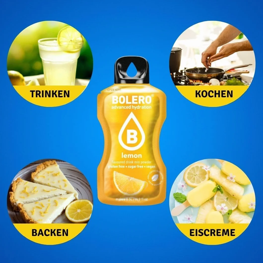 Bolero ALOE VERA MIX 24x9g Saftpulver ohne Zucker, gesüßt mit Stevia + Vitamin C, glutenfrei veganfreundlich