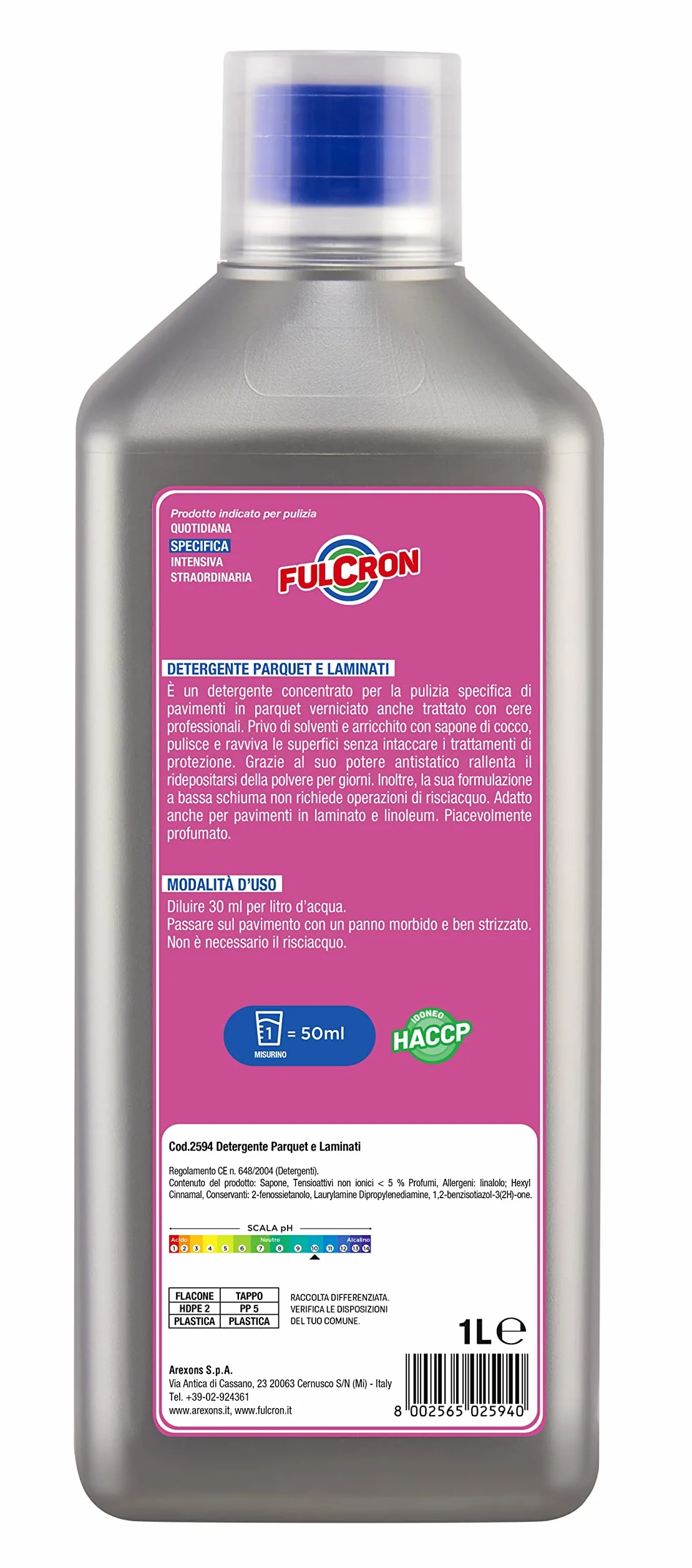 FULCRON DETERGENTE PARQUET E LAMINATI 1 LT