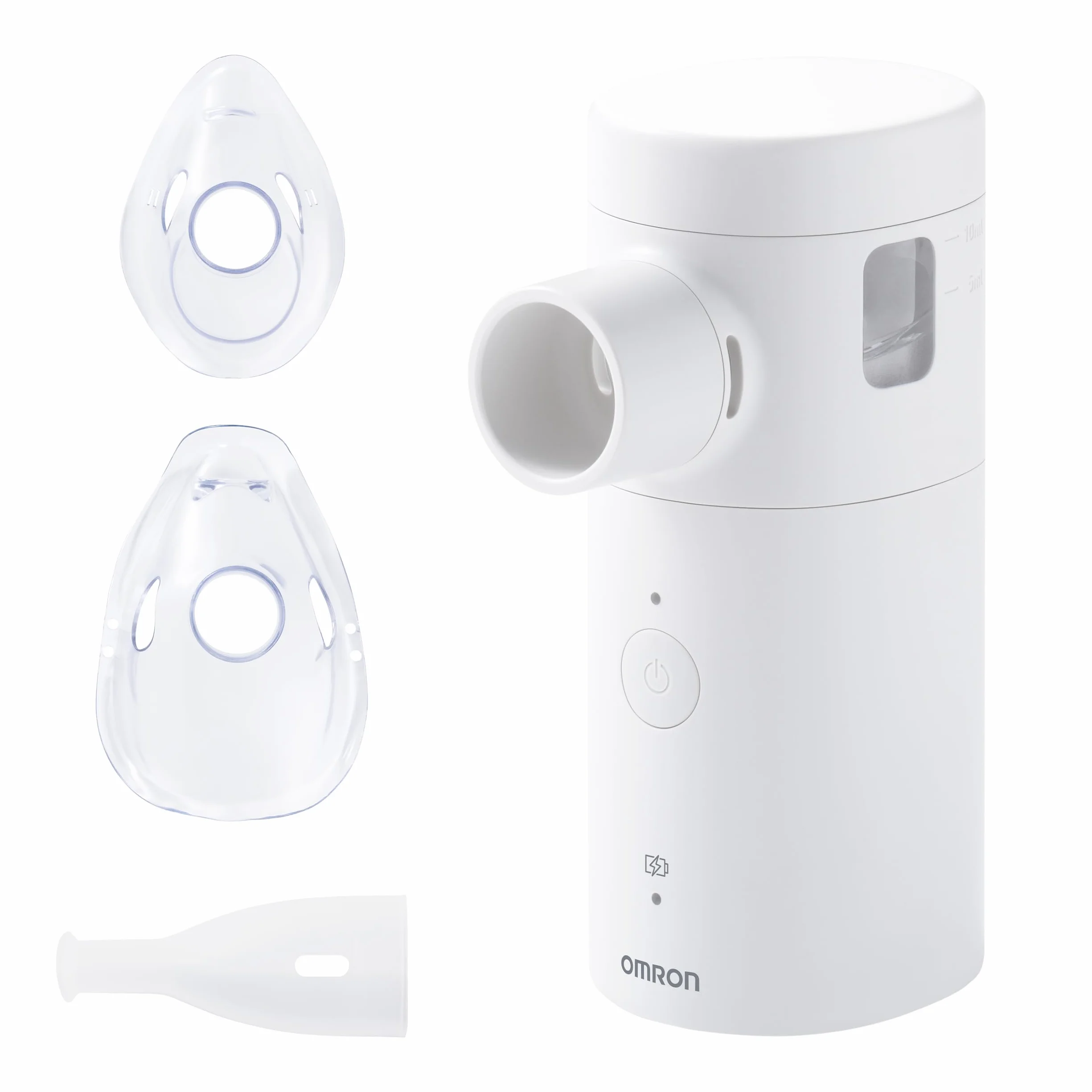 OMRON MicroAir Move Aerosol Mesh Portatile Silenzioso Macchina Aerosol Adulti Bambini Ricaricabile USB-C Design Compatto