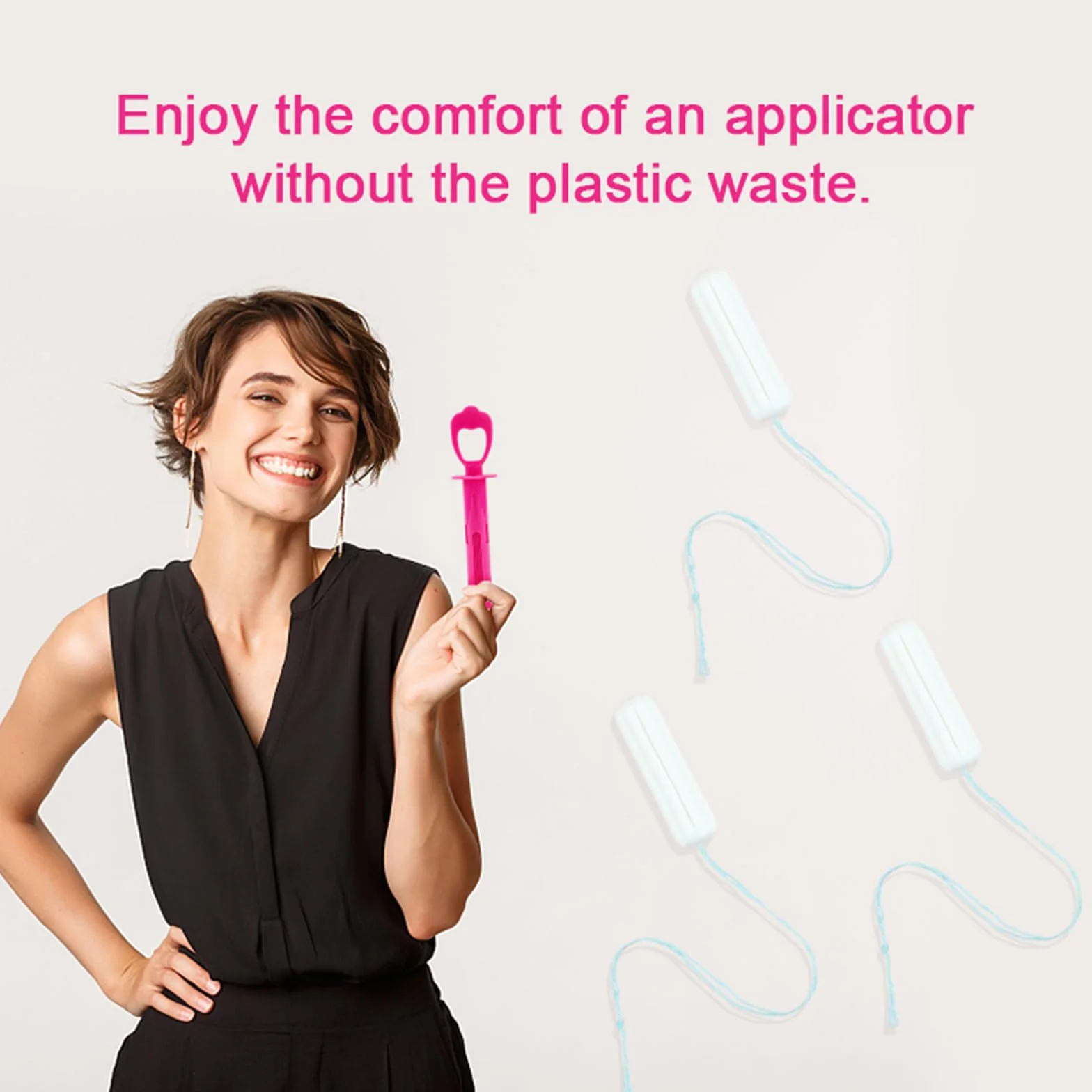 Applicatore per Disco Mestruale, Strumento per la Coppetta Mestruale Facile da Usare ed Ecologico, Funziona con la Maggior Parte Delle Tazze, Comodo e Facile da Inserire
