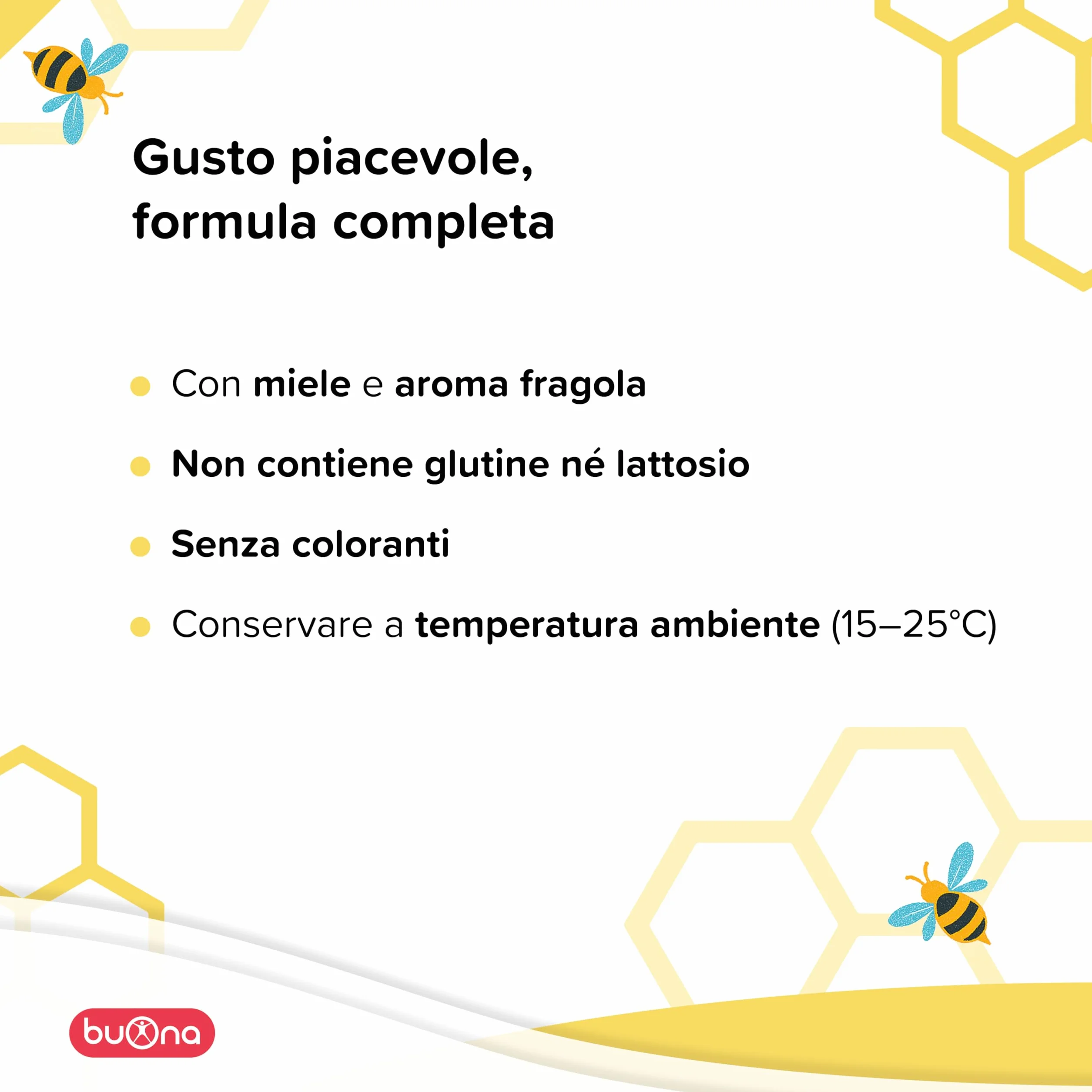 Buona Energia Oro Flaconcini Bambini 10 x 10 ml Integratore Stanchezza con Pappa Reale, Vitamine B1, B2, B6, Rosa Canina, Mirtillo Nero