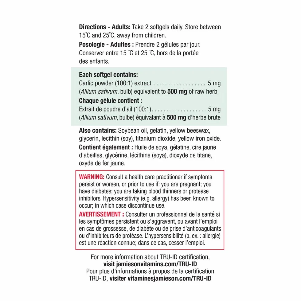 Jamieson - Aglio Inodore 100 Capsule