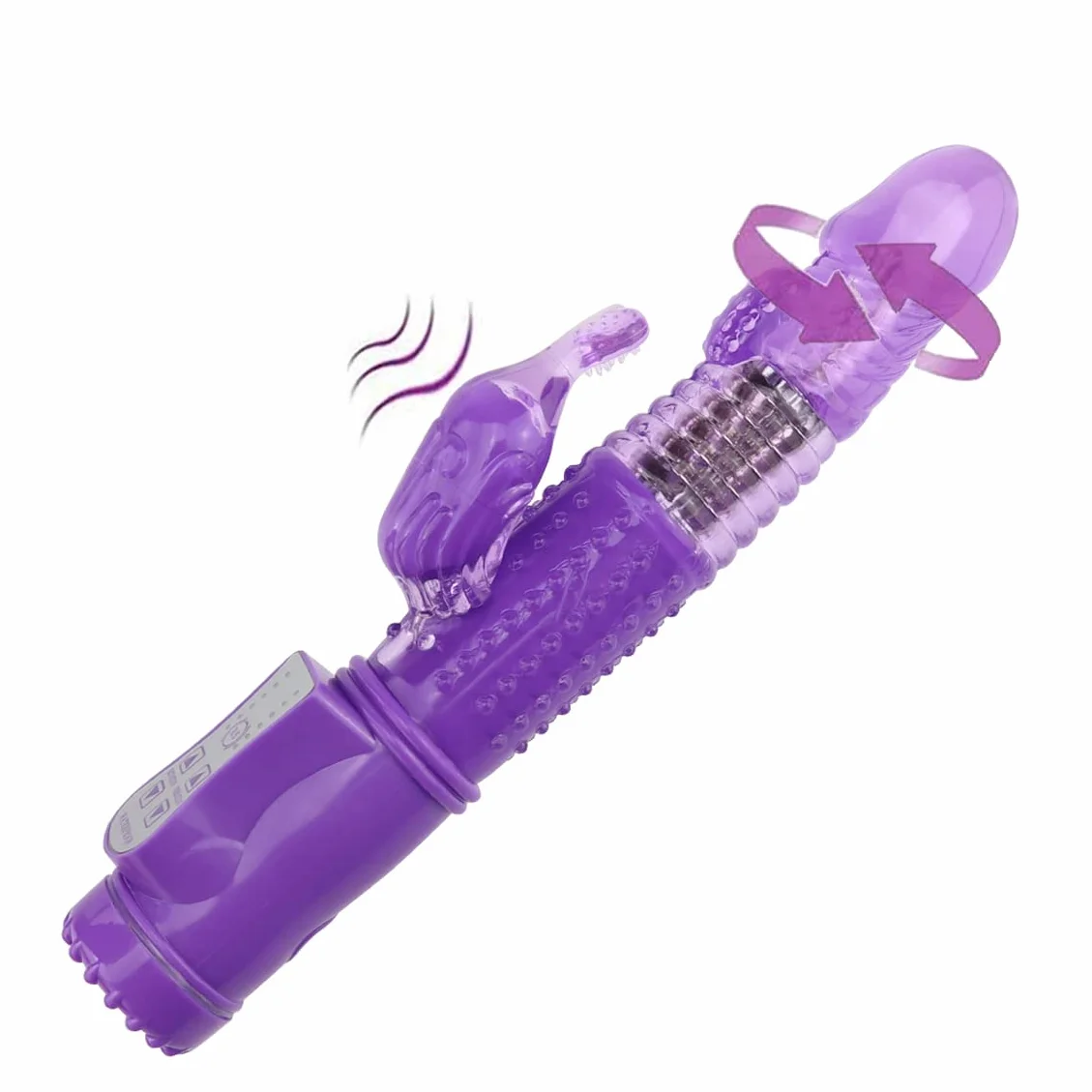 Vibrátǒre di Silicǒne,Vibratǒri Sessuáli per Donna Coppia con Vibraziǒne,Doppio Motore Massaggiatǒre Impermeabile Ricaricabile per Clitorǐde,Puntó g,Anále,Vaginále