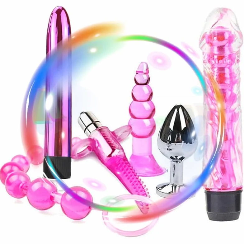 Regalo di Coppia, Un Set di Sei Articoli Rosa in Diversi Stili, Accessori di Allenamento per la casa Buttock, Set di Strumenti di Massaggio, Allenamento di Yoga