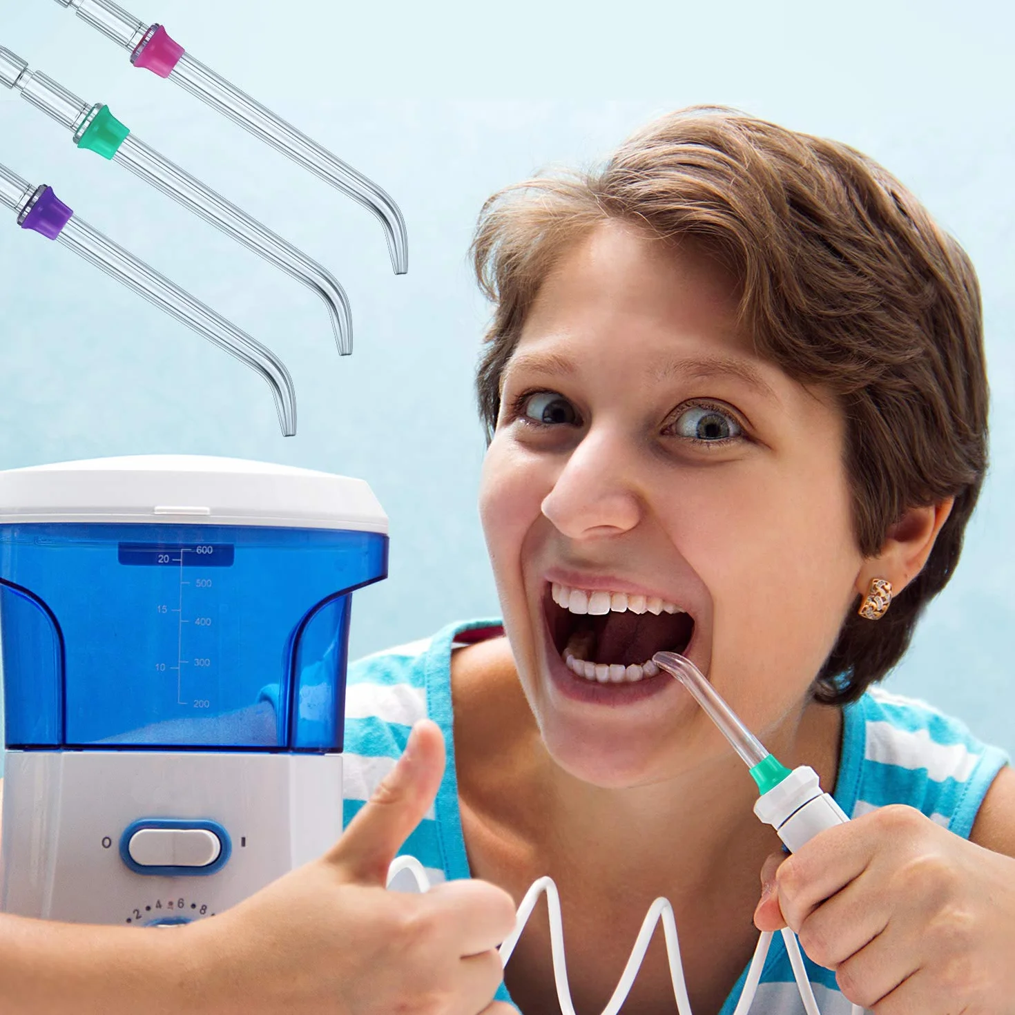 Waterpik Water Flosser Ugello Dentario Ricambio Punte Spruzzo Idropulsore 6 Pezzi