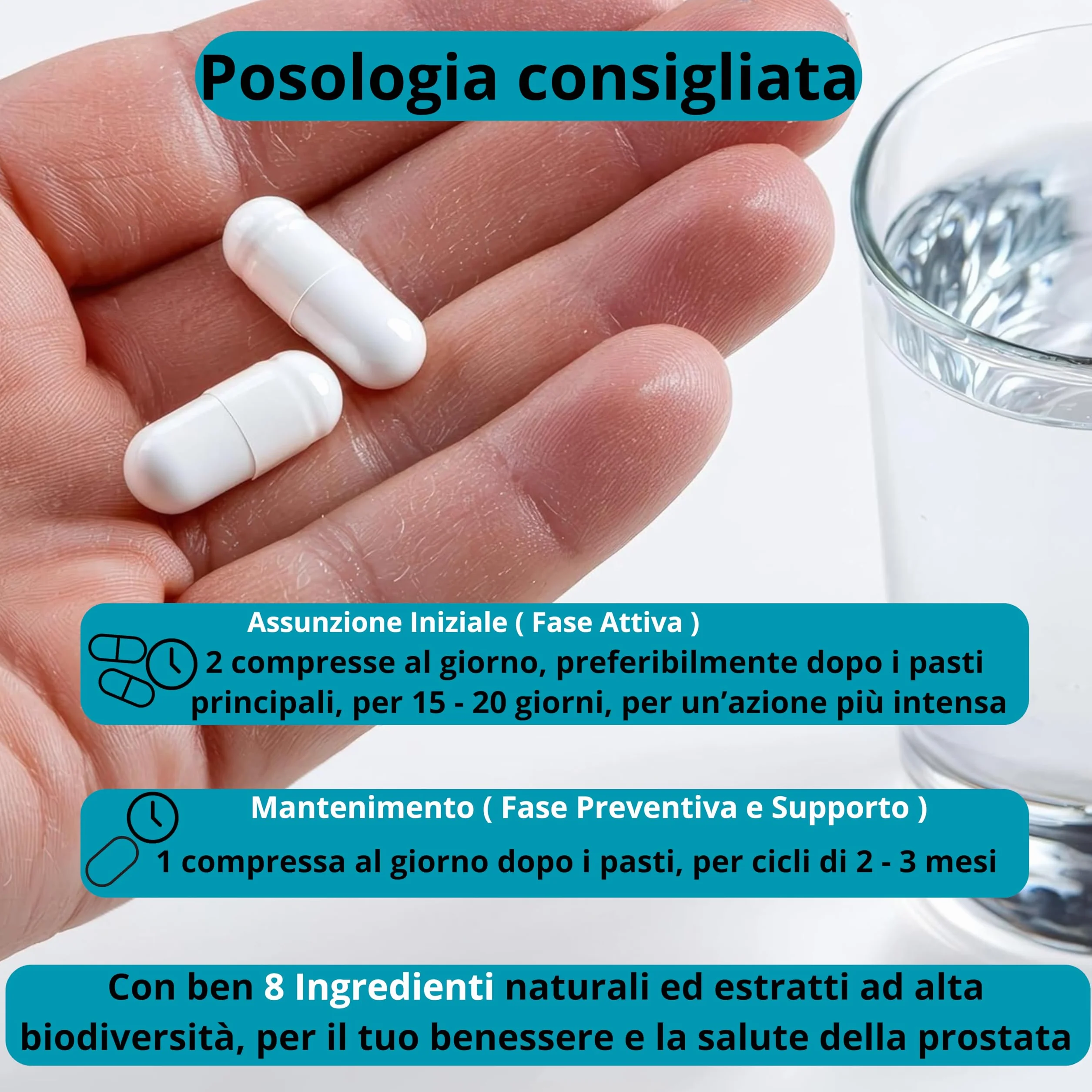Integratore Prostata Uomo Serenoa Repens Saw Palmetto Epilobio Orthosiphon Zinco Selenio Magnesio Bisglicinato Vitamina C D3 120 Capsule