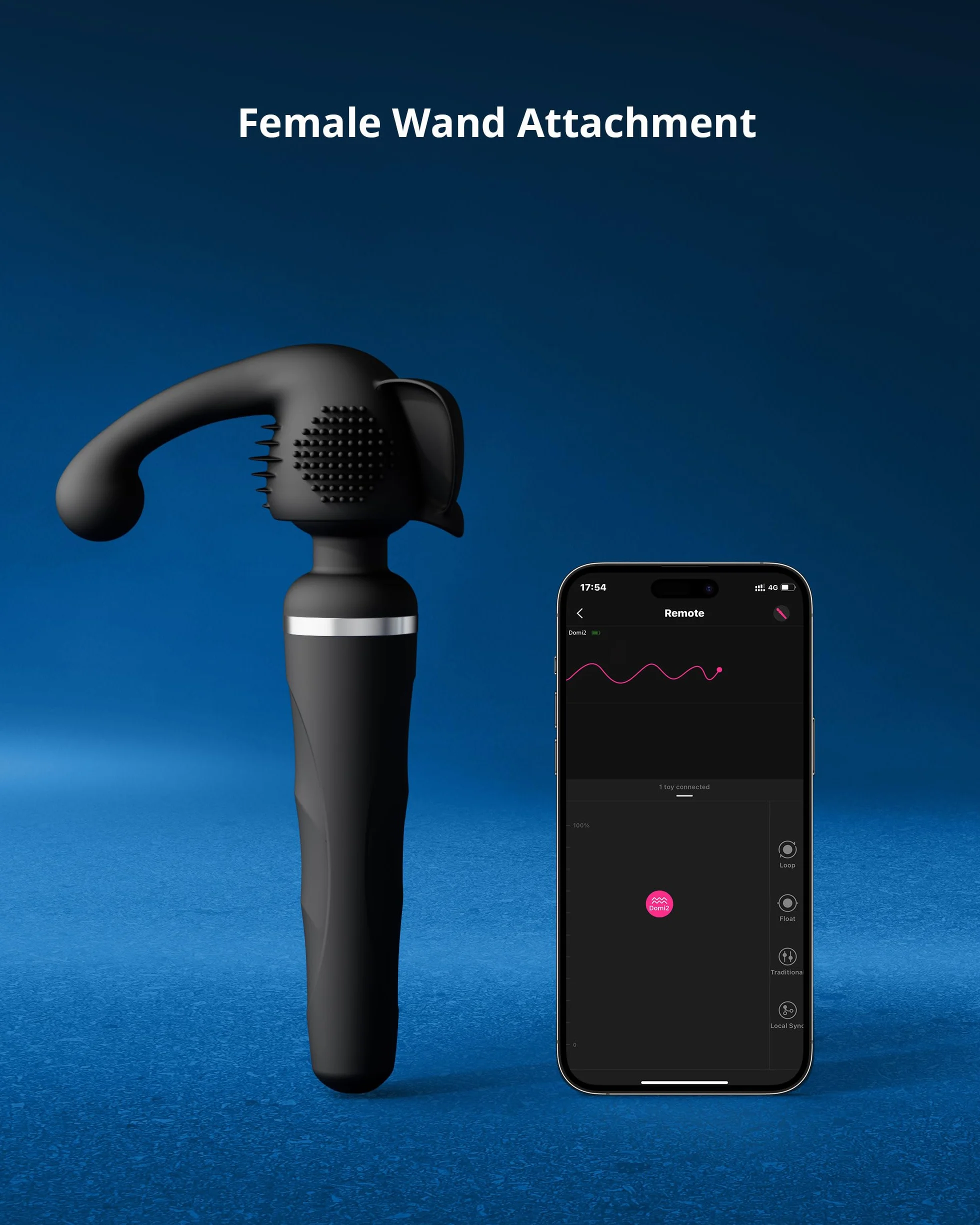 LOVENSE Domi 2 Accessori per Massaggiatore Wand, Stimolatore Clitorideo, Anale Vibratori, Sesso Accessori Donna