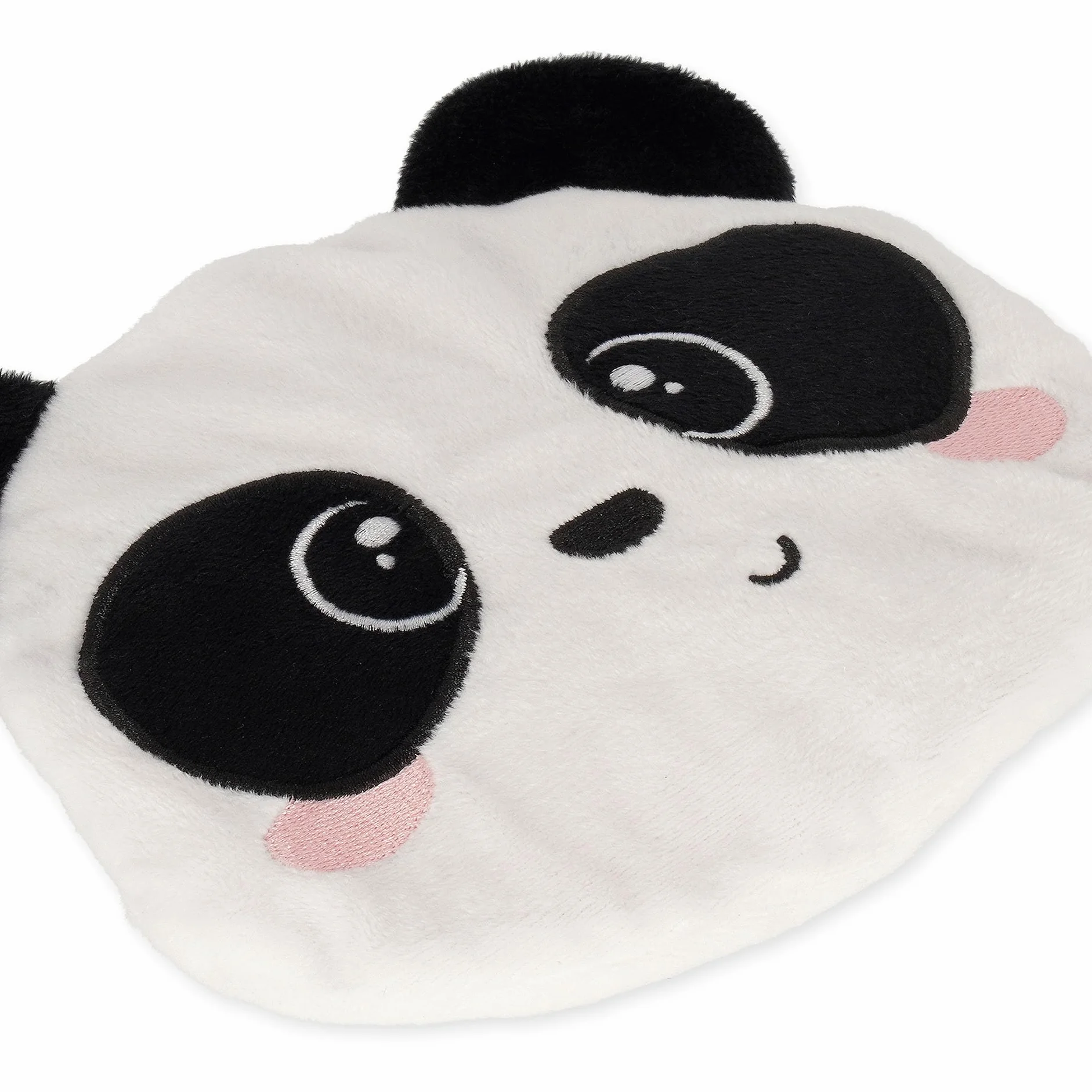 Legami - Mini Cuscino Termico con Semi di Lino, Warm Cuddles, in Semi di Lino, Profumo di Lavanda, Poliestere e Cotone, Dona Relax, Tema Panda, Uso in Microonde o in Frigo, 18 x 19 x 2,5 cm