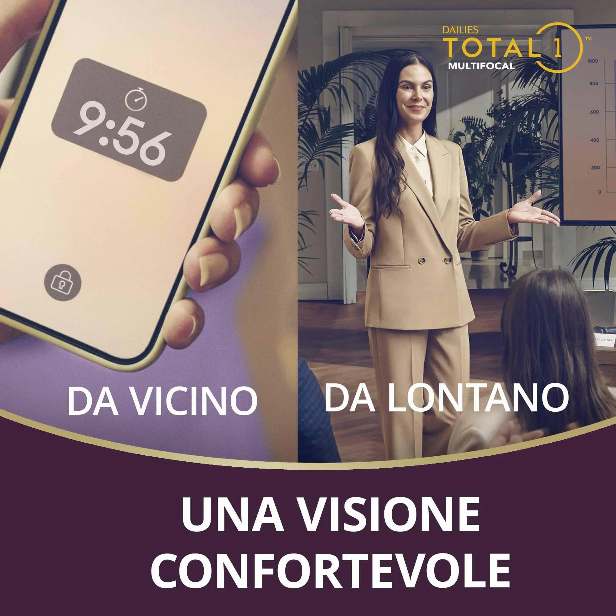 Dailies Total 1 Multifocal lenti a contatto giornaliere 30 pz BC 8.5 DIA 14.1 ADD LOW +02.25