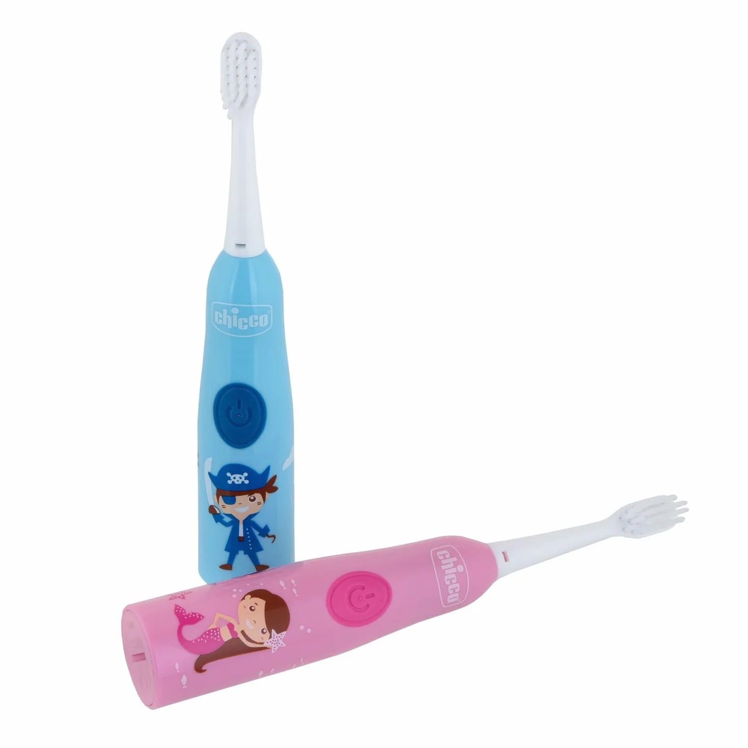 Chicco Spazzolino Elettrico Bambini, Setole Morbide, Delicato Sulle Gengive, Con Batterie Sostituibili E Testina Di Ricambio, Rosa, 3 Mesi+