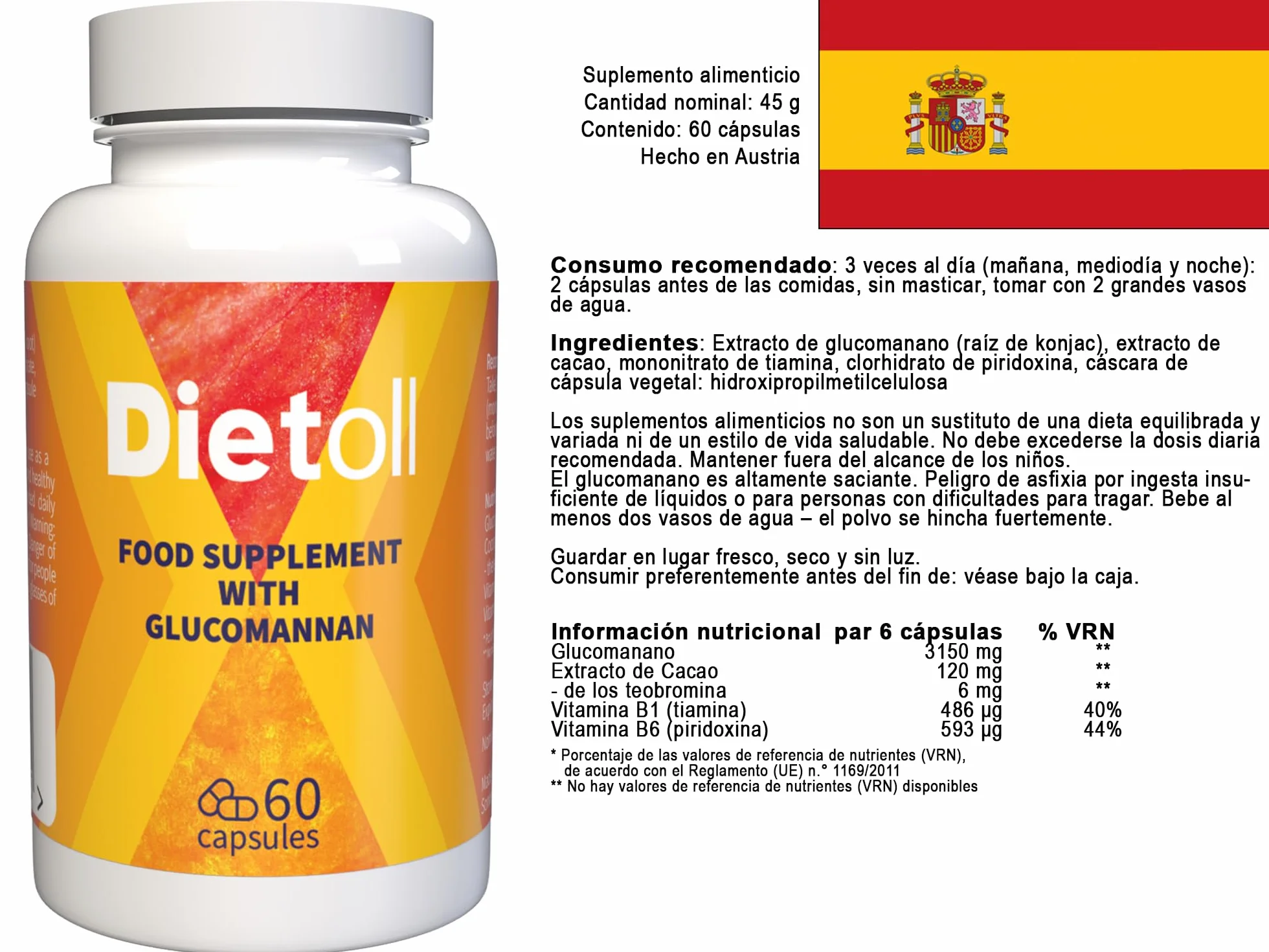 Dietoll 180 Capsule 3x60 Confezione da 3