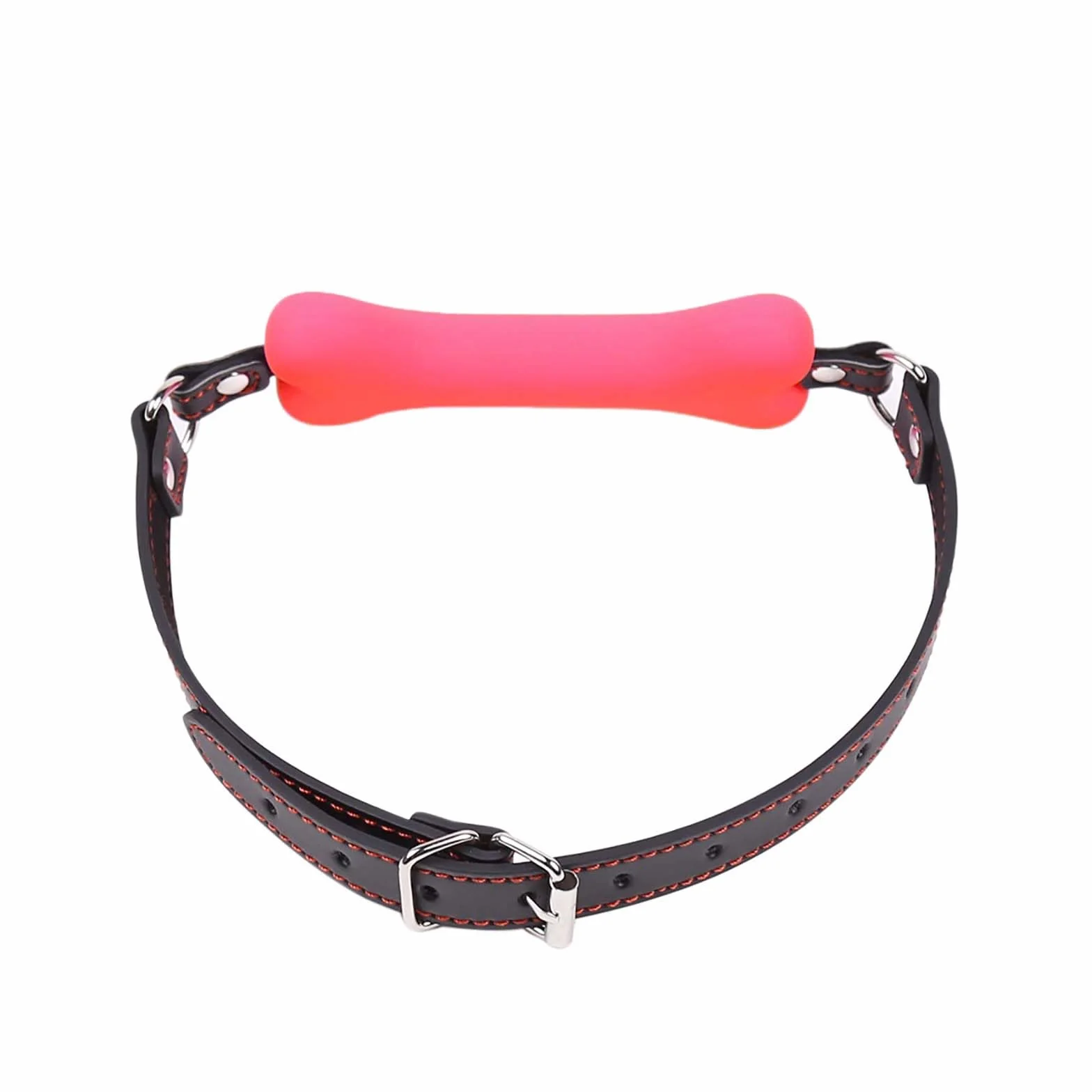 Bavaglio in silicone a forma di osso per giochi sessuali addestramento animali domestici