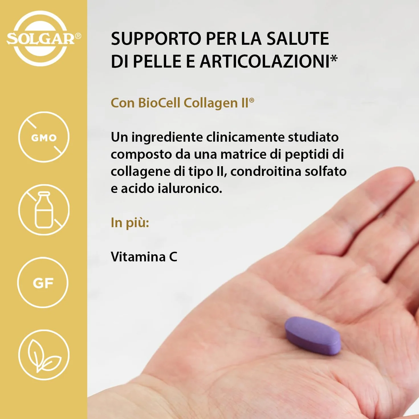 SOLGAR Ialuronic Formula 3 confezioni da 30 tavolette