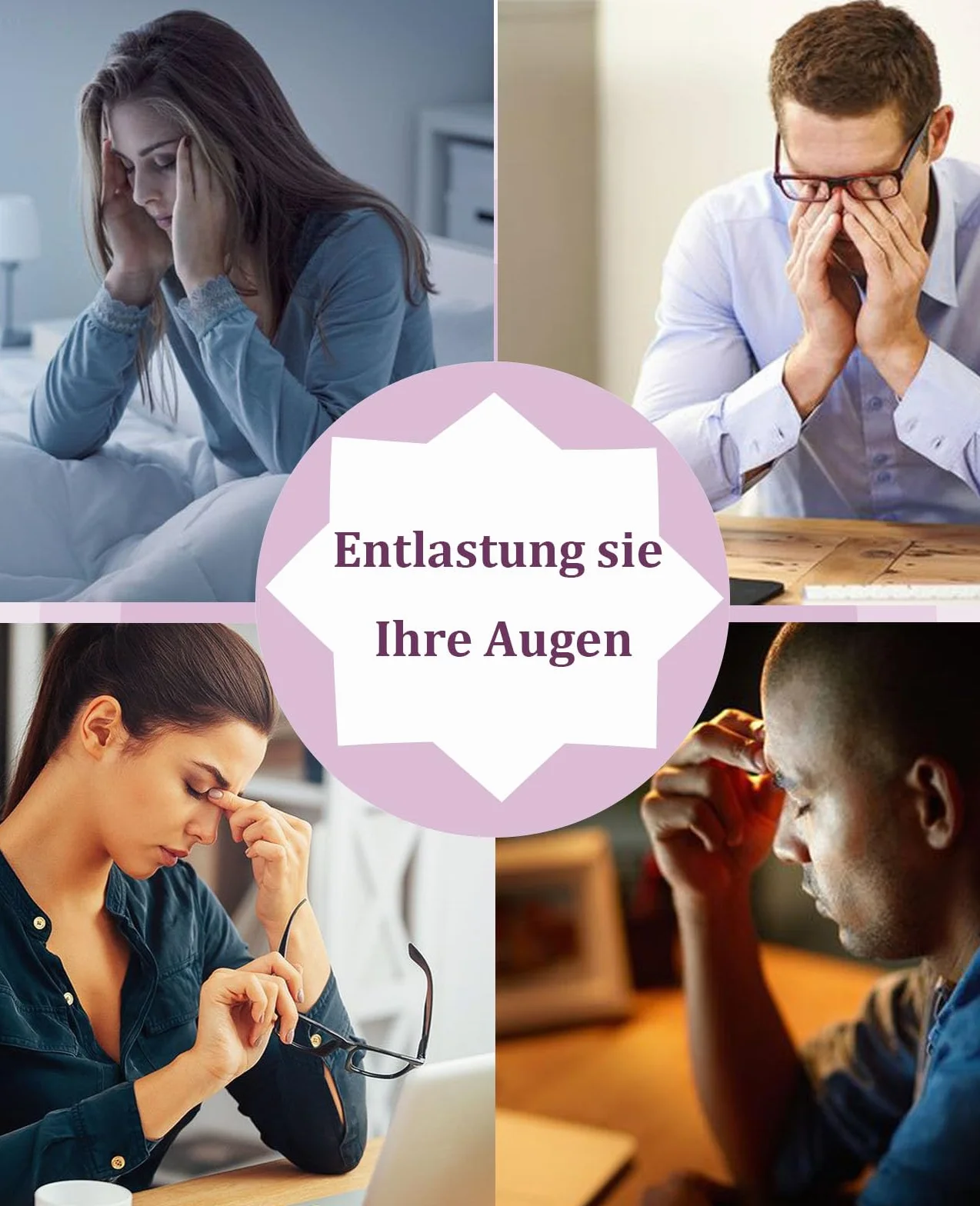 Maschera per gli occhi in seta riscaldata - Comprime calde per occhi gonfi, occhi secchi, blefarite, affaticamento, stili e MGD (grigio)