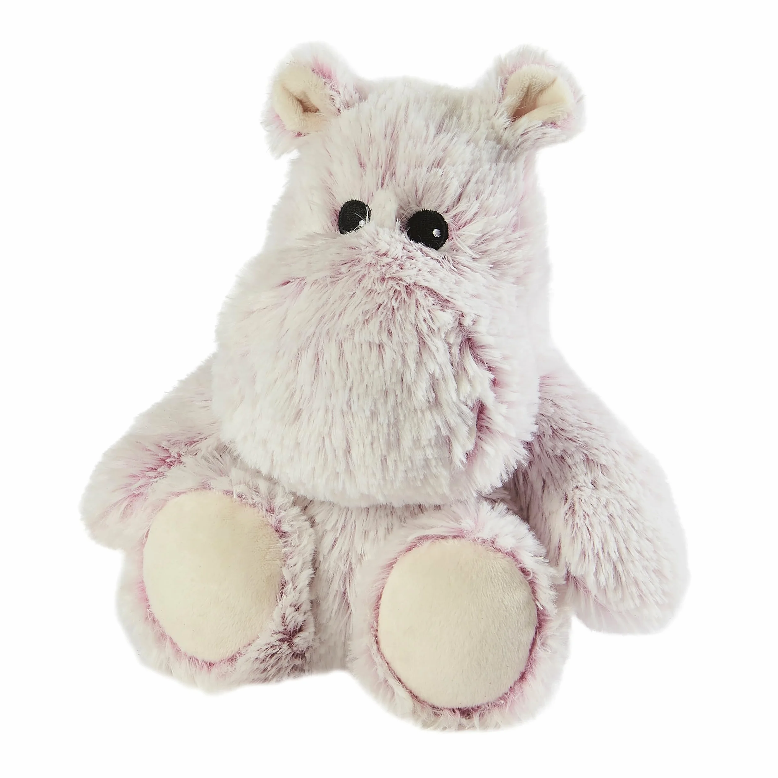 Warmies Peluche Ippopotamo Marshmallow, Orsacchiotto Pesato Completamente Riscaldabile con Profumo di Lavanda Francese, Peluche Sacco di Grano Utilizzabile nel Microonde, Taglia Junior