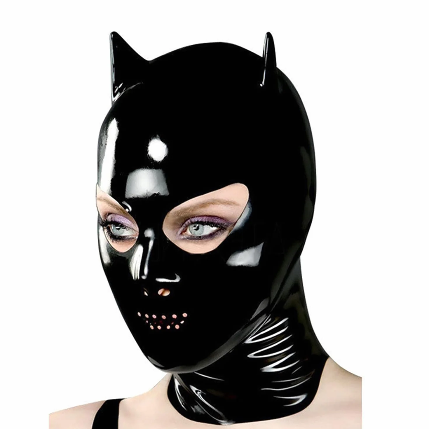 Maschera per la testa in lattice per giochi di ruolo Party Abbigliamento da club