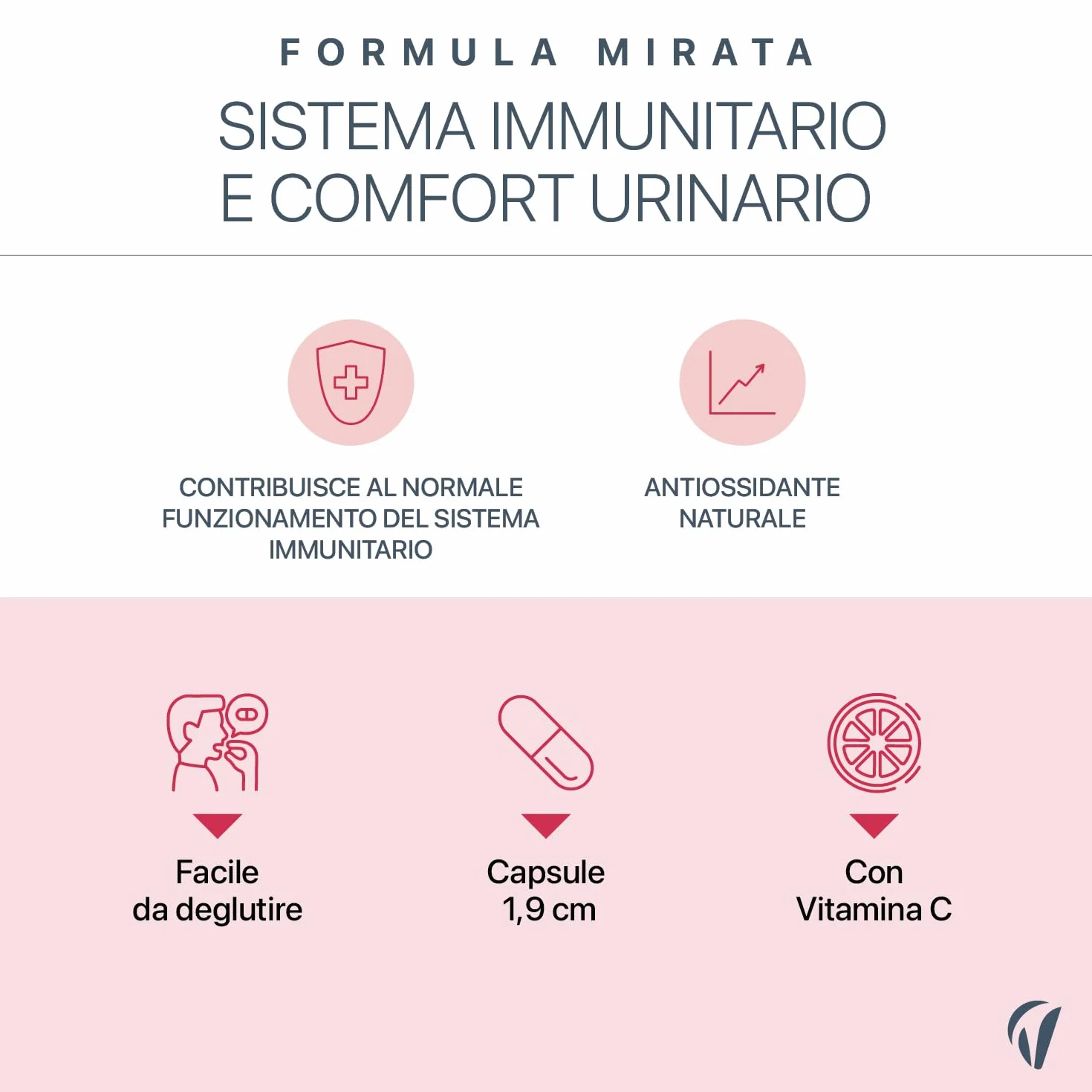 Mirtillo Rosso con Vitamina C – 1250 mg di succo di mirtillo rosso in polvere al giorno – 37,5 mg PAC – 180 capsule vegane – Senza additivi inutili – Vitavea