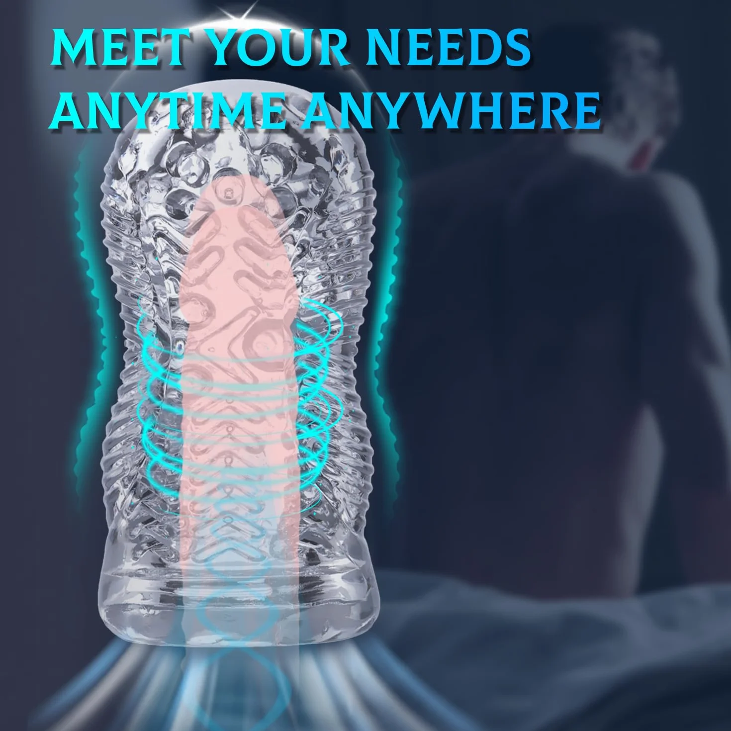 P9- Bellissimo e Durevole Giocattolo Relax in Silicone Trasparente per Uomo Ṽagiṉe In Silicone Ṝeale Ḿâsṯurbṯöre Uṑmo Mầsturbatǒte TǒIls DoNna Masturầziǒne Rêalistico Uòmo Püssycầt TǒYs