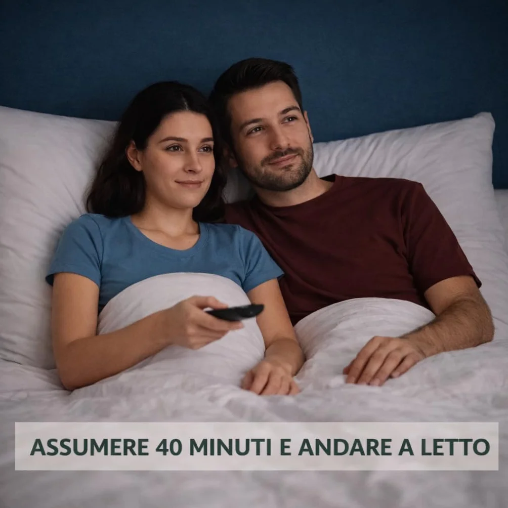 All in One Sonno Profondo Melatonina Valeriana Forte Passiflora Ashwagandha Melissa Griffonia Triptofano L-Teanina AZIONE 360 Insomnia Ansia Serale