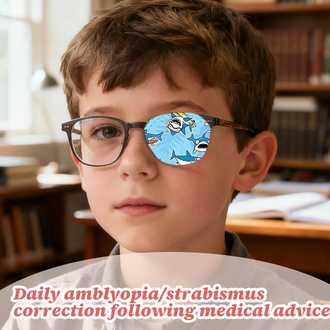 Occhielli Riutilizzabili per Bambini per Trattamento di Occhio Pigro, Amblyopia e Strabismo 10 Pezzi (Cartoni Colorati)