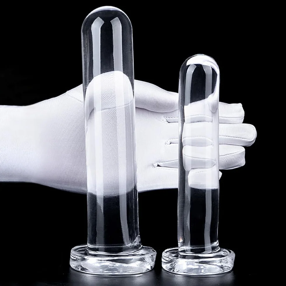 Roluck Plug Anale con Ventosa, TPE Dildo Trasparente Giocattoli Sessuali per Uomini Massaggio della Prostata Anale Masturbazione Stimolazione del Punto G per Donne (S)