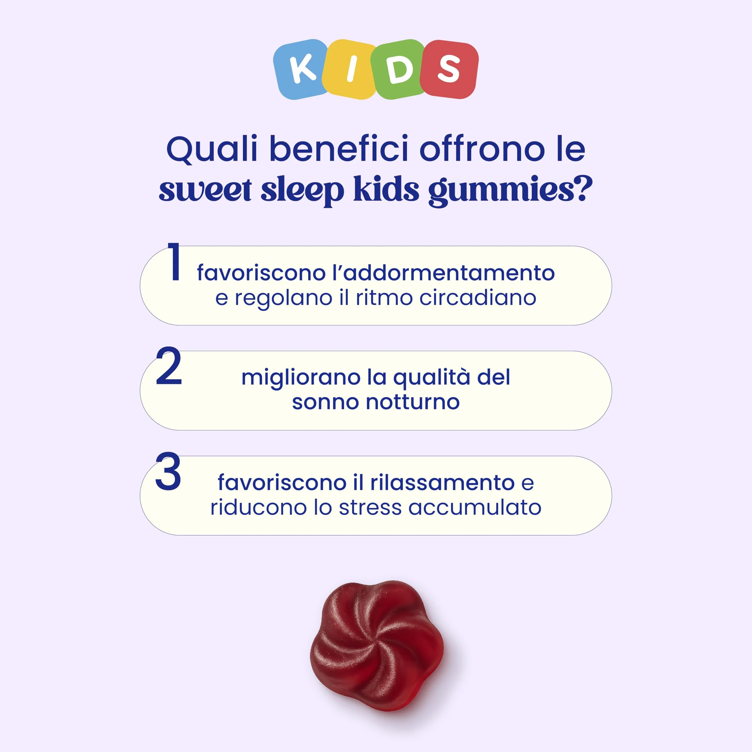 Melatonina Bambini 0,5 mg + Vitamina B6 70 Gummies Vegane Senza Zuccheri Gusto Frutti di Bosco