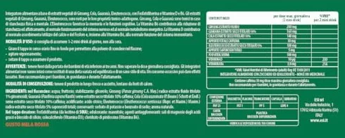 ESI - Go Up Lavoro, Integratore Alimentare a Base di Guaranà, Ginseng e Vitamina B6, Contrasta Stanchezza Fisica e Mentale, Gusto Mela Rossa, Senza Glutine e Vegetariano, 12 Mini Drink