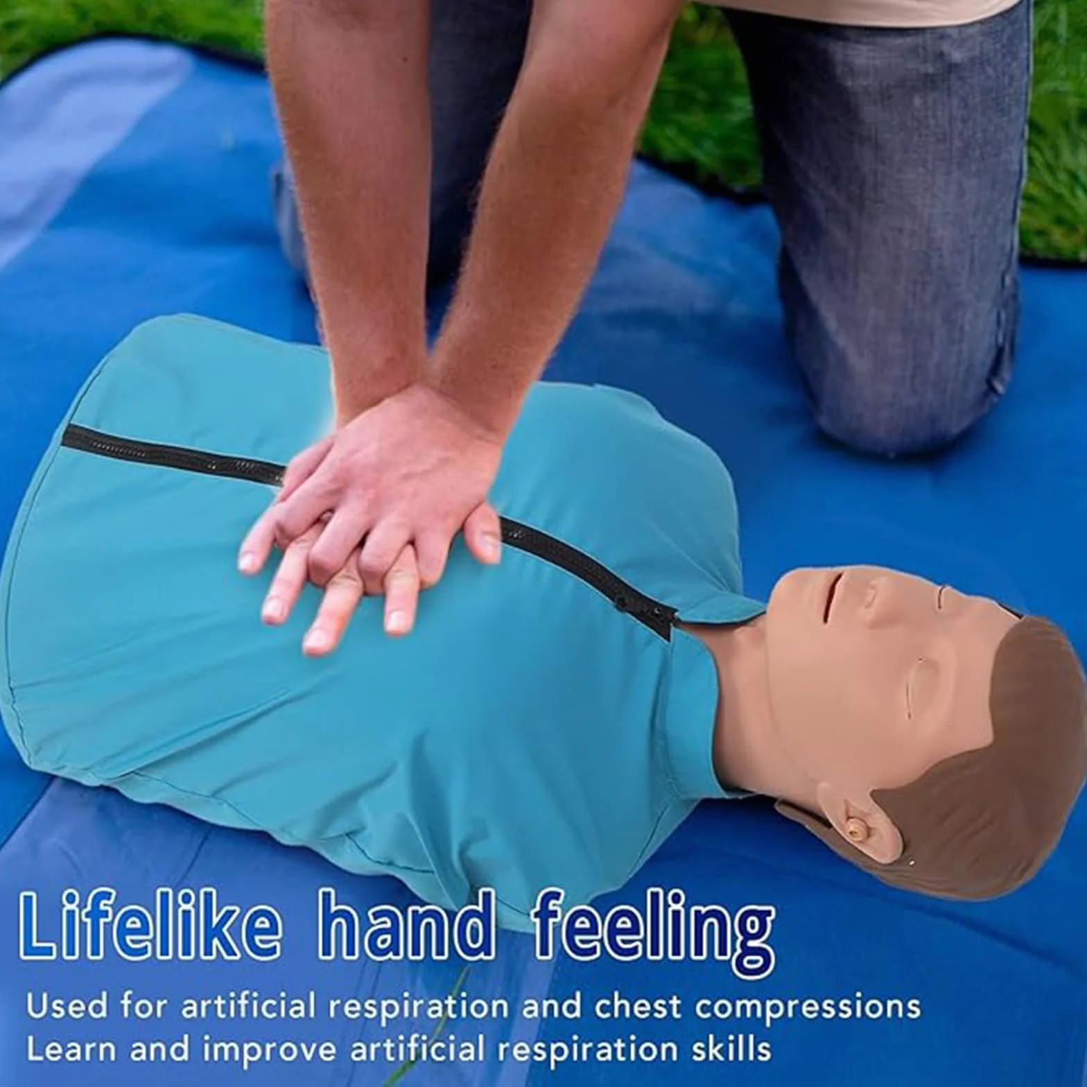 Manichino RCP per Adulti in Gomma Modello Umano Formazione Rianimazione Cardiopolmonare Primo Soccorso